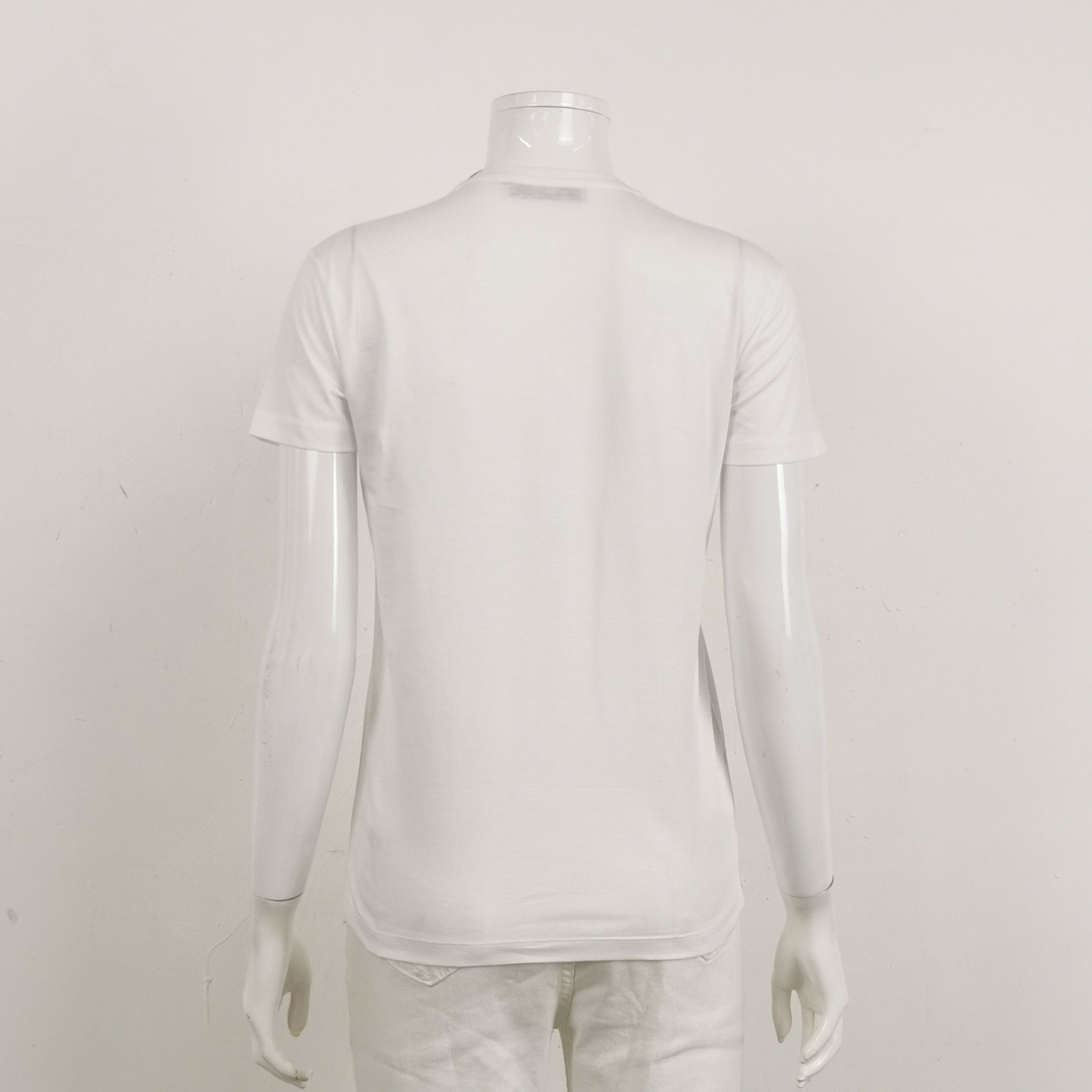 Prada Prada White Cotton T-Shirt Size S Size US S / EU 44-46 / 1 - 2 Thumbnail