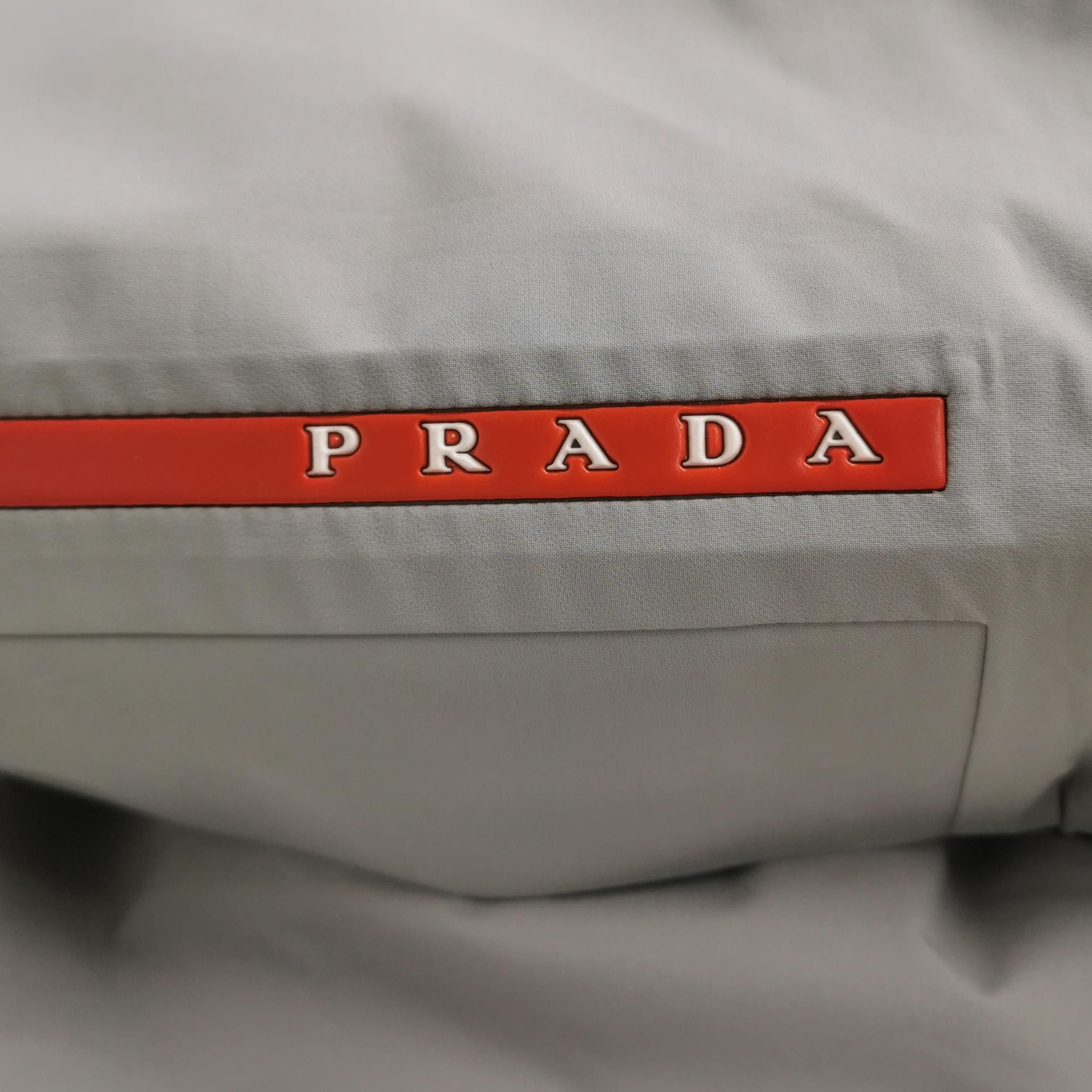 Prada Prada Logo Hooded Light Jacket Size XS Size US XS / EU 42 / 0 - 3 Thumbnail