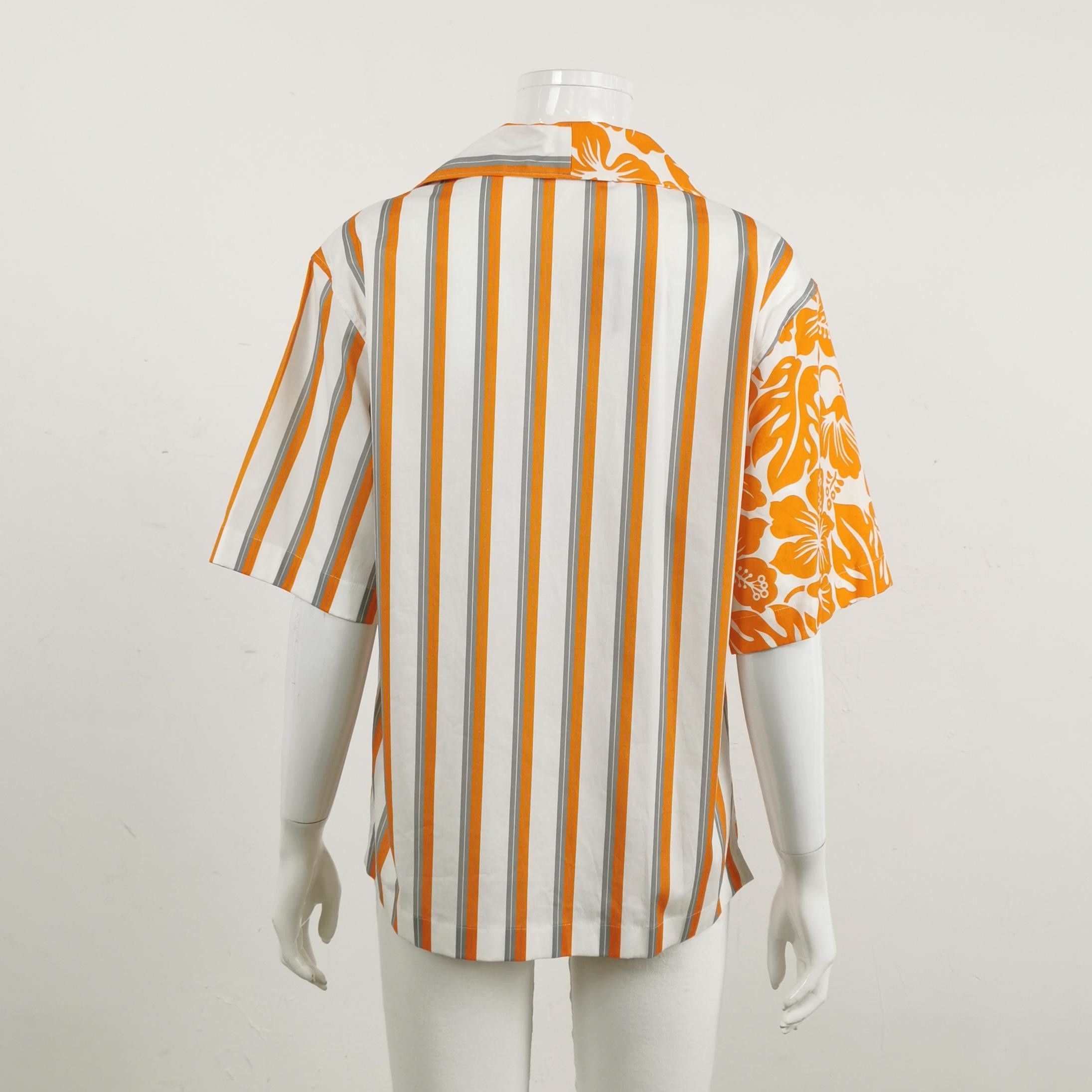 Prada Prada Floral Striped Button Up Shirt Size 36 Size XS / US 0-2 / IT 36-38 - 2 Thumbnail