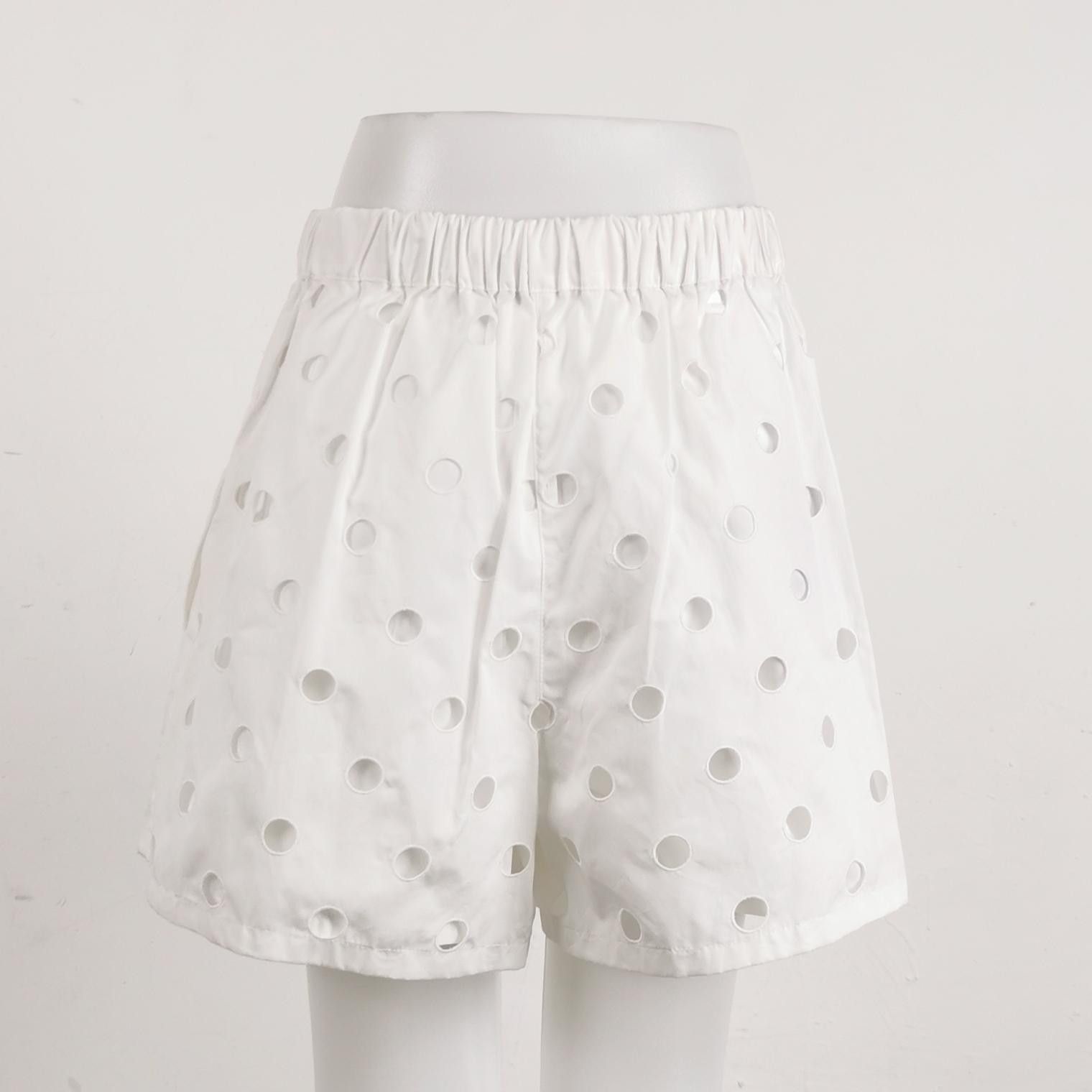 Prada Prada Eyelet Cotton Shorts Size IT 42 Size 28" / US 6 / IT 42 - 2 Thumbnail
