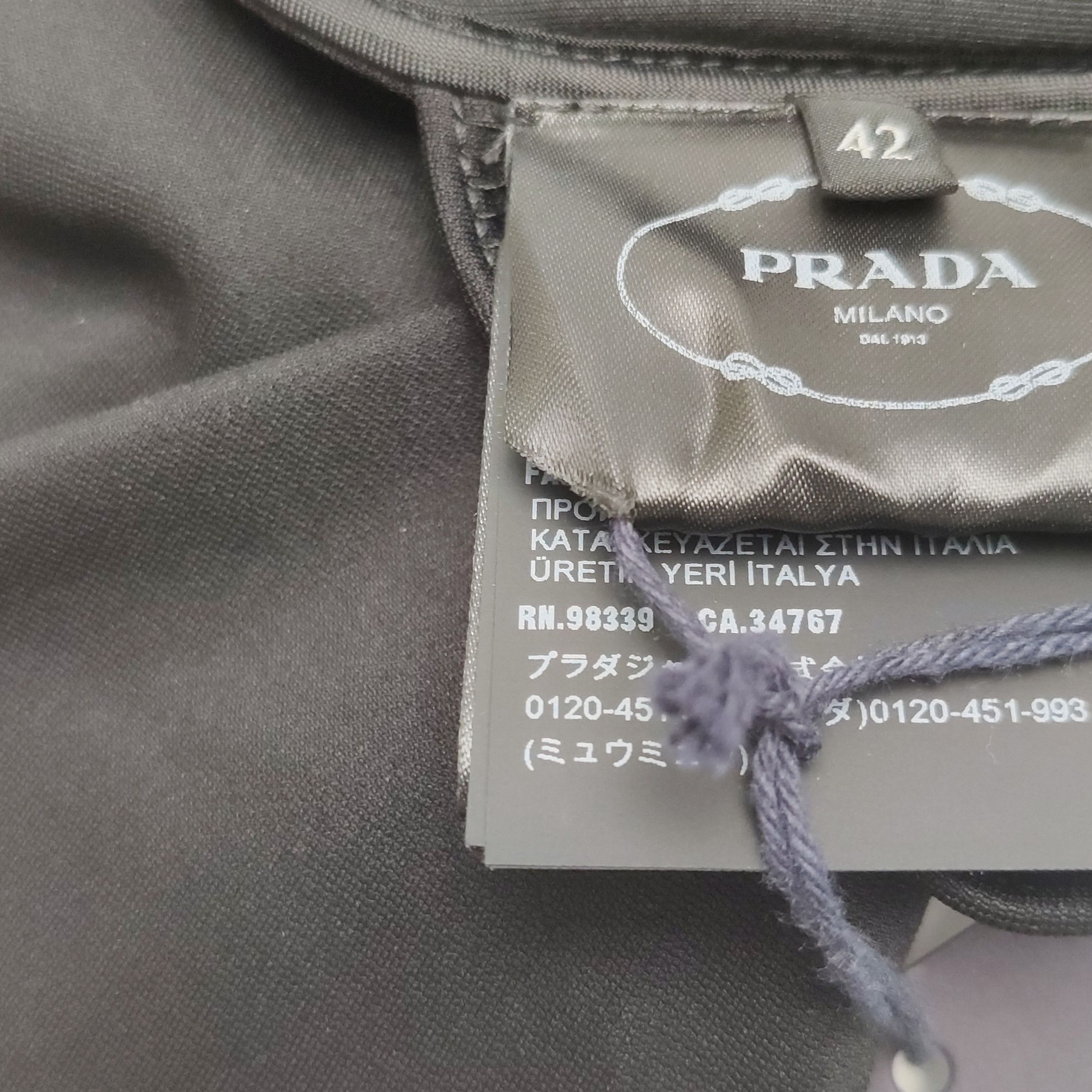 Prada Prada Logo Cutout Long Sleeve Top Size 42 Size M / US 6-8 / IT 42-44 - 9 Thumbnail