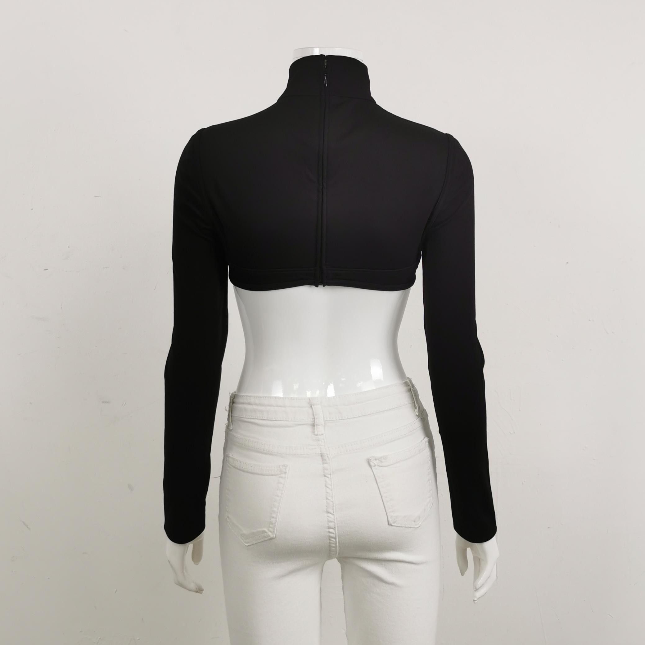 Prada Prada Logo Cutout Long Sleeve Top Size 42 Size M / US 6-8 / IT 42-44 - 2 Thumbnail