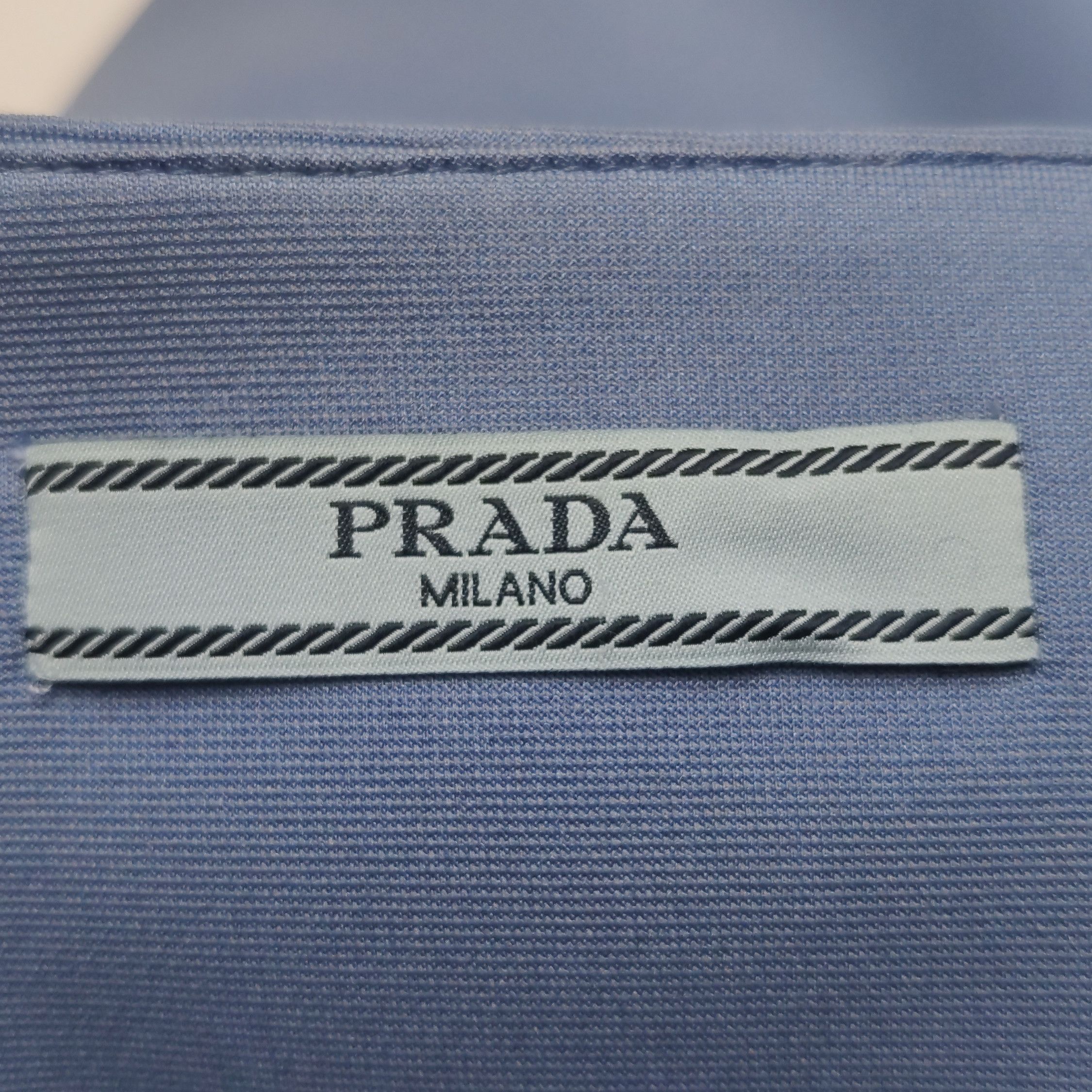 Prada Prada Logo Patch Tecno Jersey Mini Skirt Size 40 Size 27" / US 4 / IT 40 - 6 Thumbnail