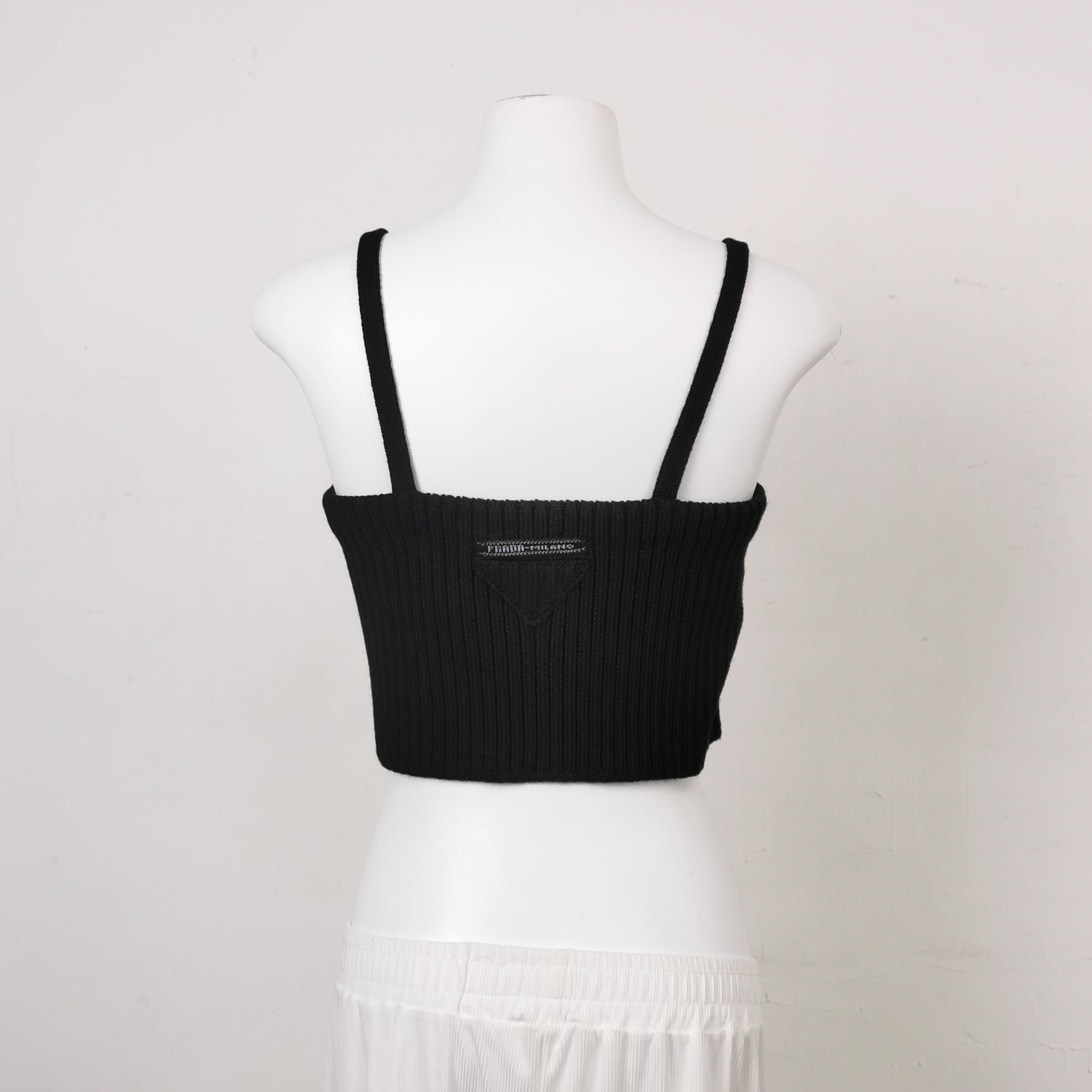 Prada Prada Ribbed Knit Tank Top Size IT 42 Size M / US 6-8 / IT 42-44 - 2 Thumbnail
