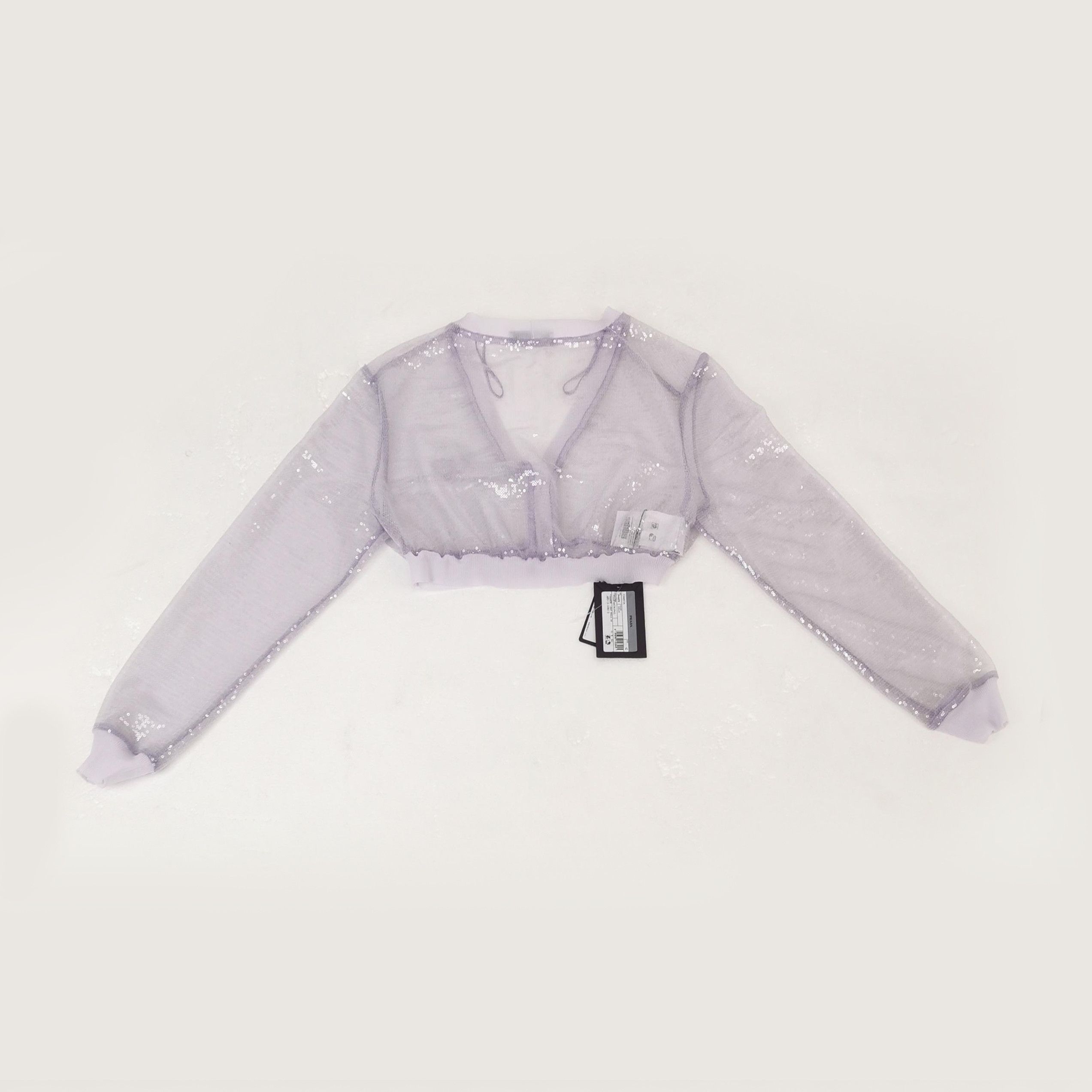 Prada Prada Sequin Tulle Cardigan Size 42 Size M / US 6-8 / IT 42-44 - 2 Thumbnail