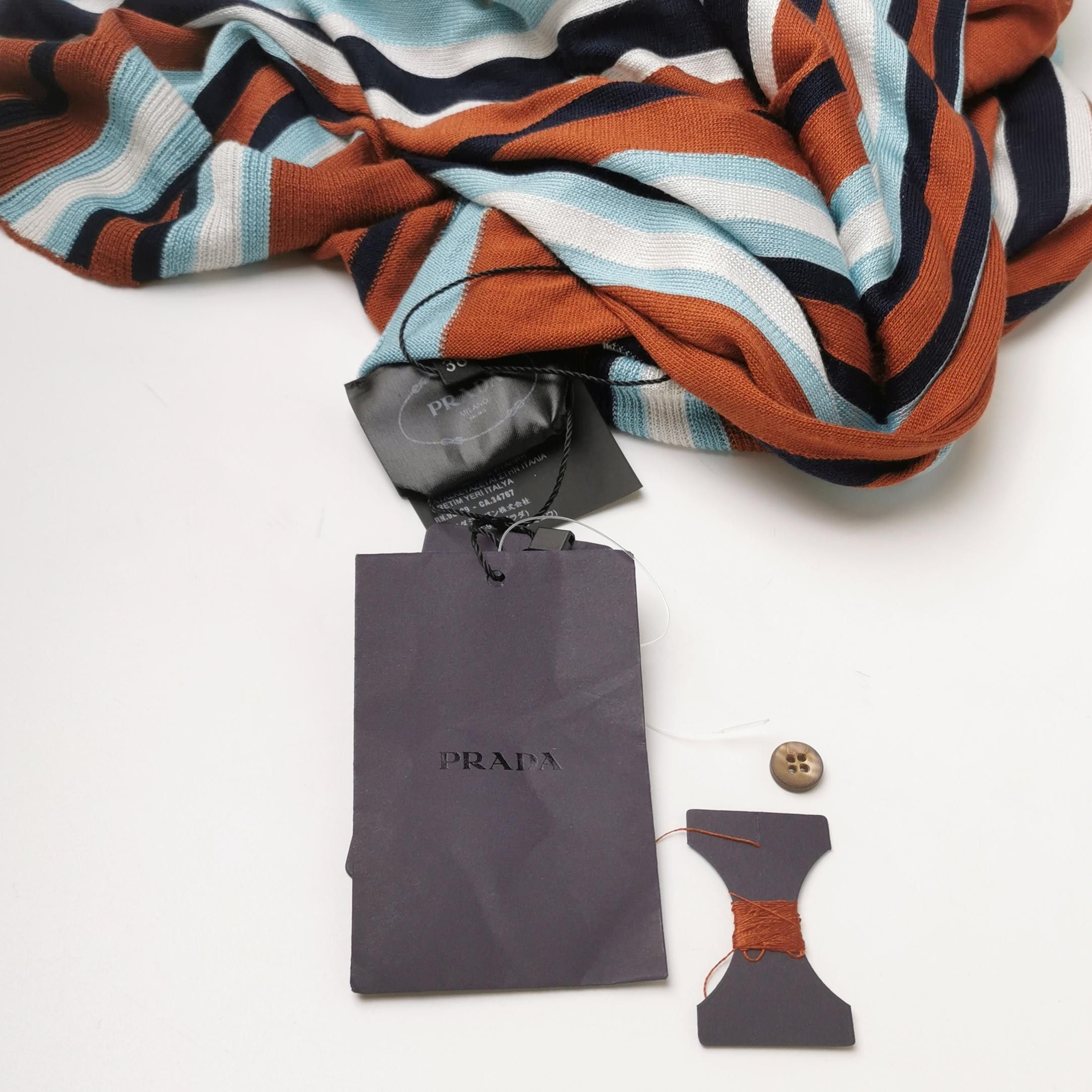 Prada Prada Striped Knit Polo Dress Size 38 Size XS / US 0-2 / IT 36-38 - 4 Thumbnail