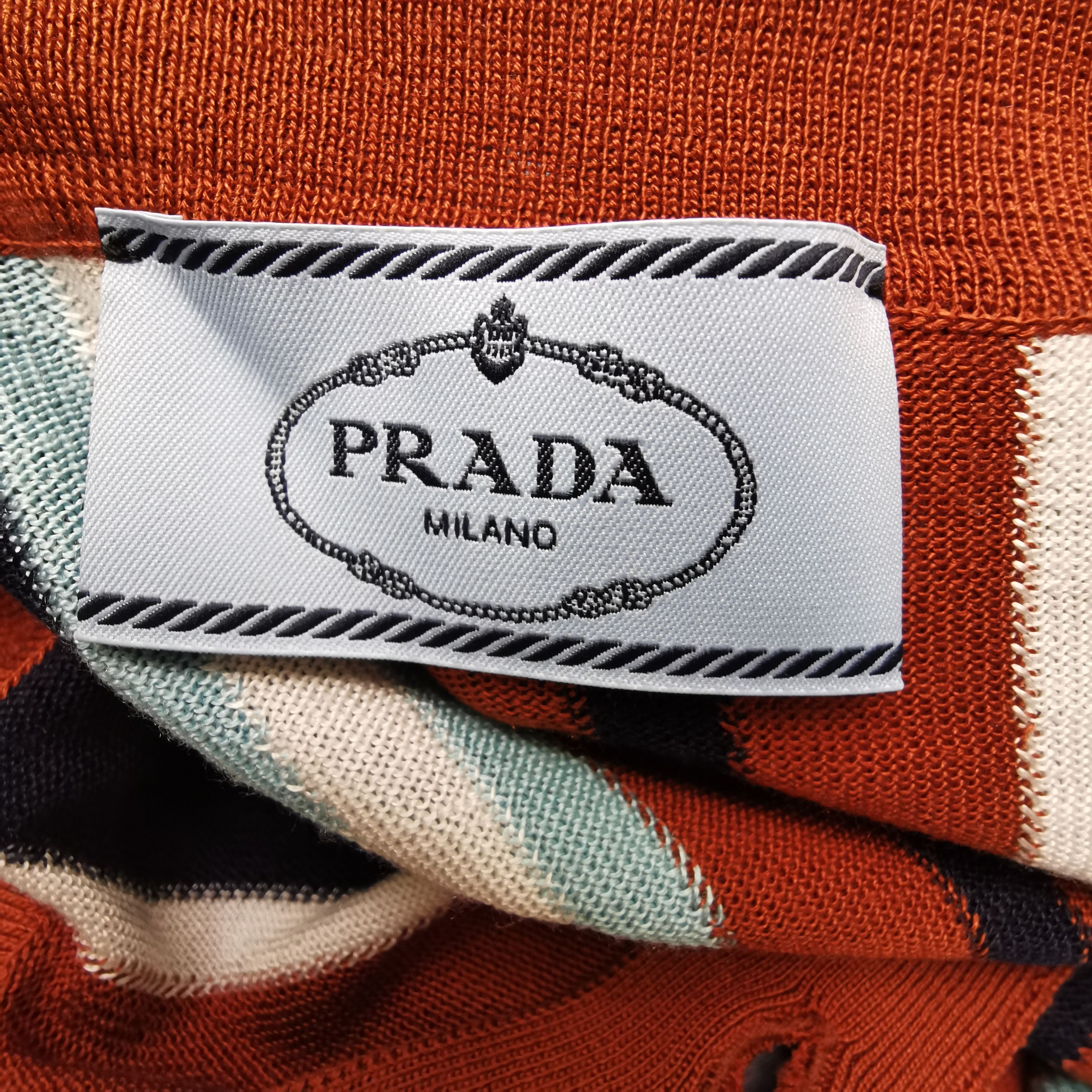 Prada Prada Striped Knit Polo Dress Size 38 Size XS / US 0-2 / IT 36-38 - 5 Thumbnail