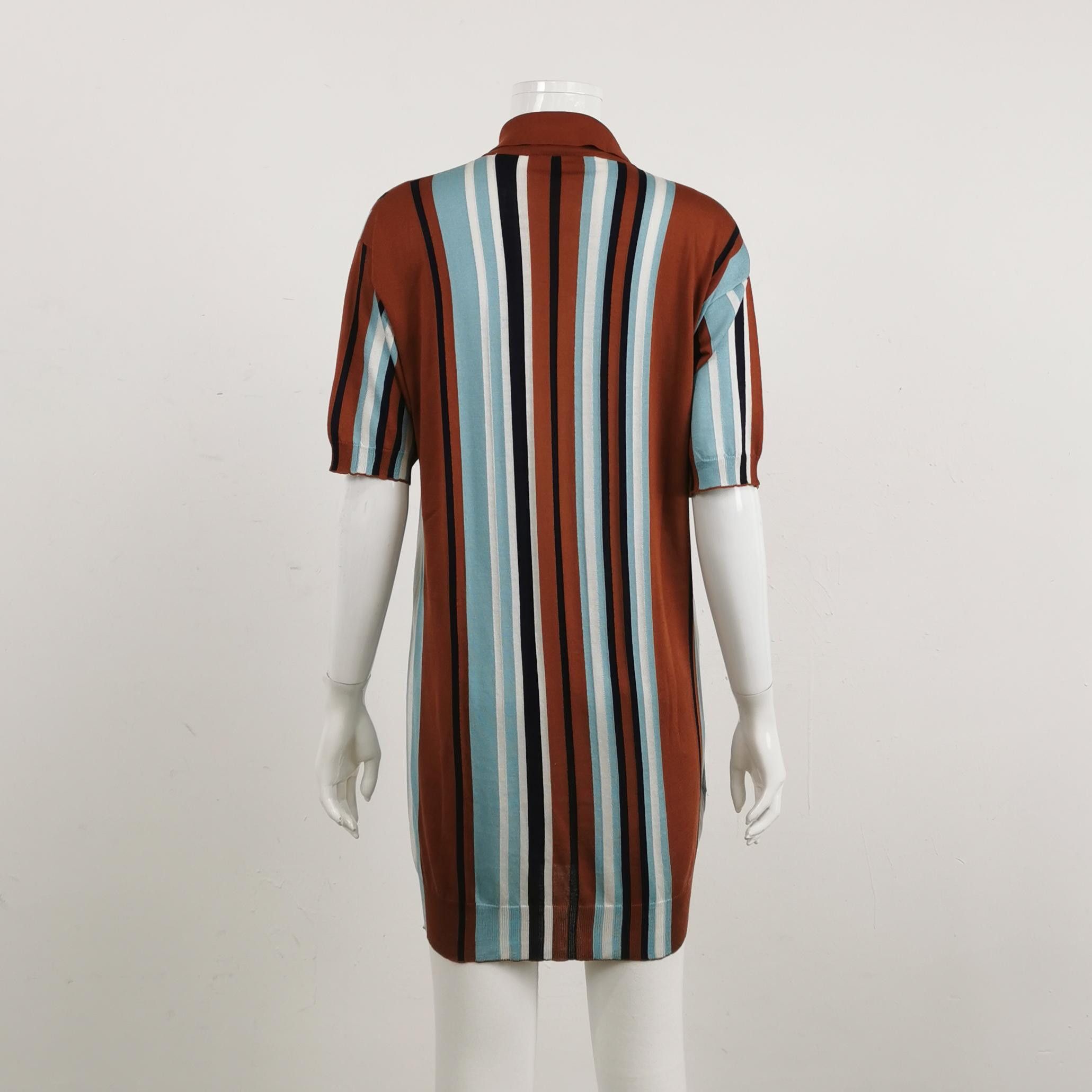 Prada Prada Striped Knit Polo Dress Size 38 Size XS / US 0-2 / IT 36-38 - 2 Thumbnail