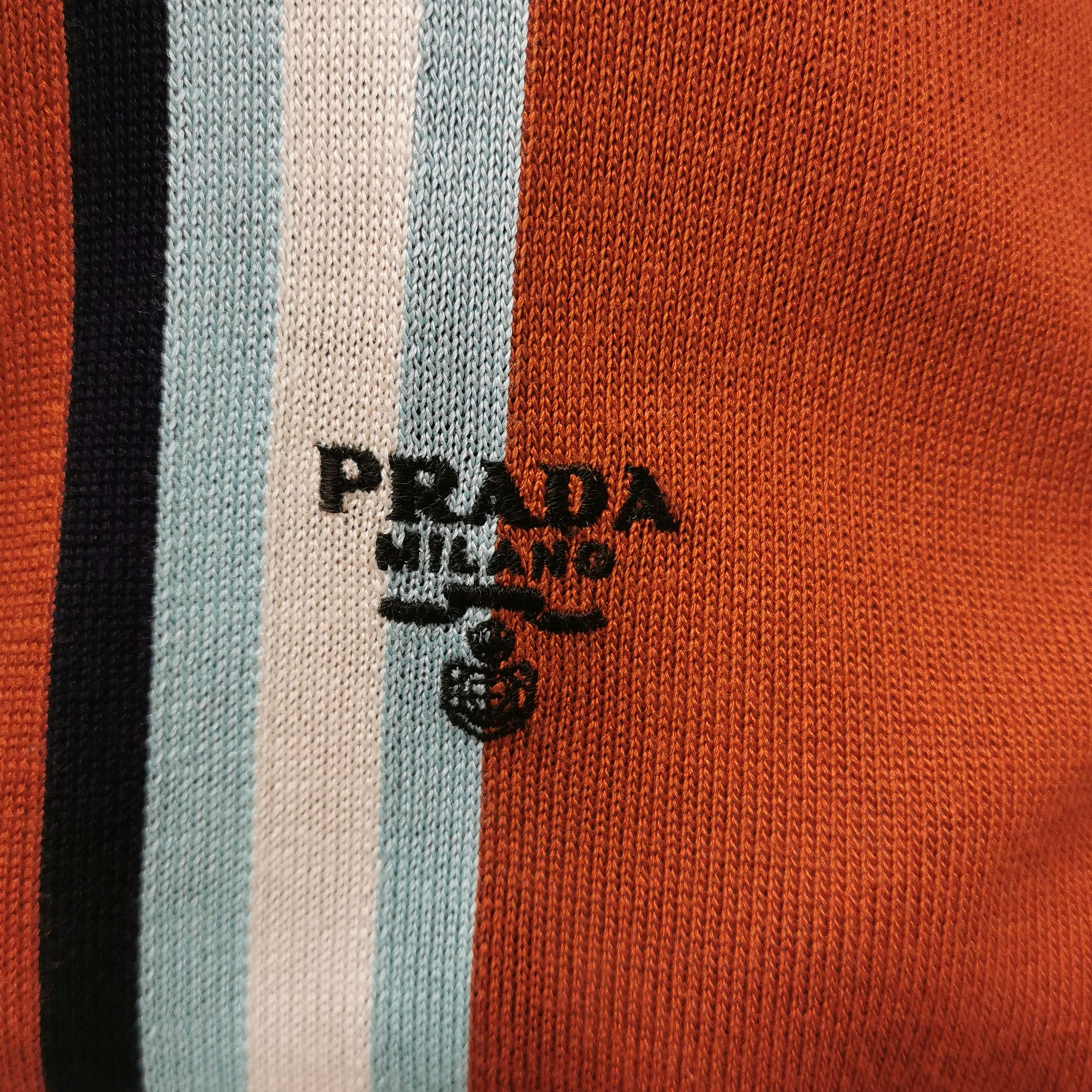 Prada Prada Striped Knit Polo Dress Size 38 Size XS / US 0-2 / IT 36-38 - 3 Thumbnail