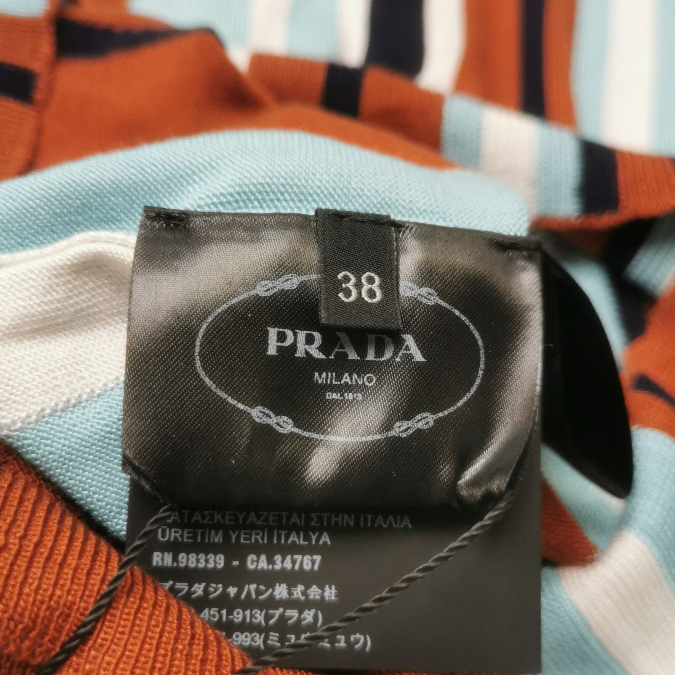 Prada Prada Striped Knit Polo Dress Size 38 Size XS / US 0-2 / IT 36-38 - 9 Thumbnail
