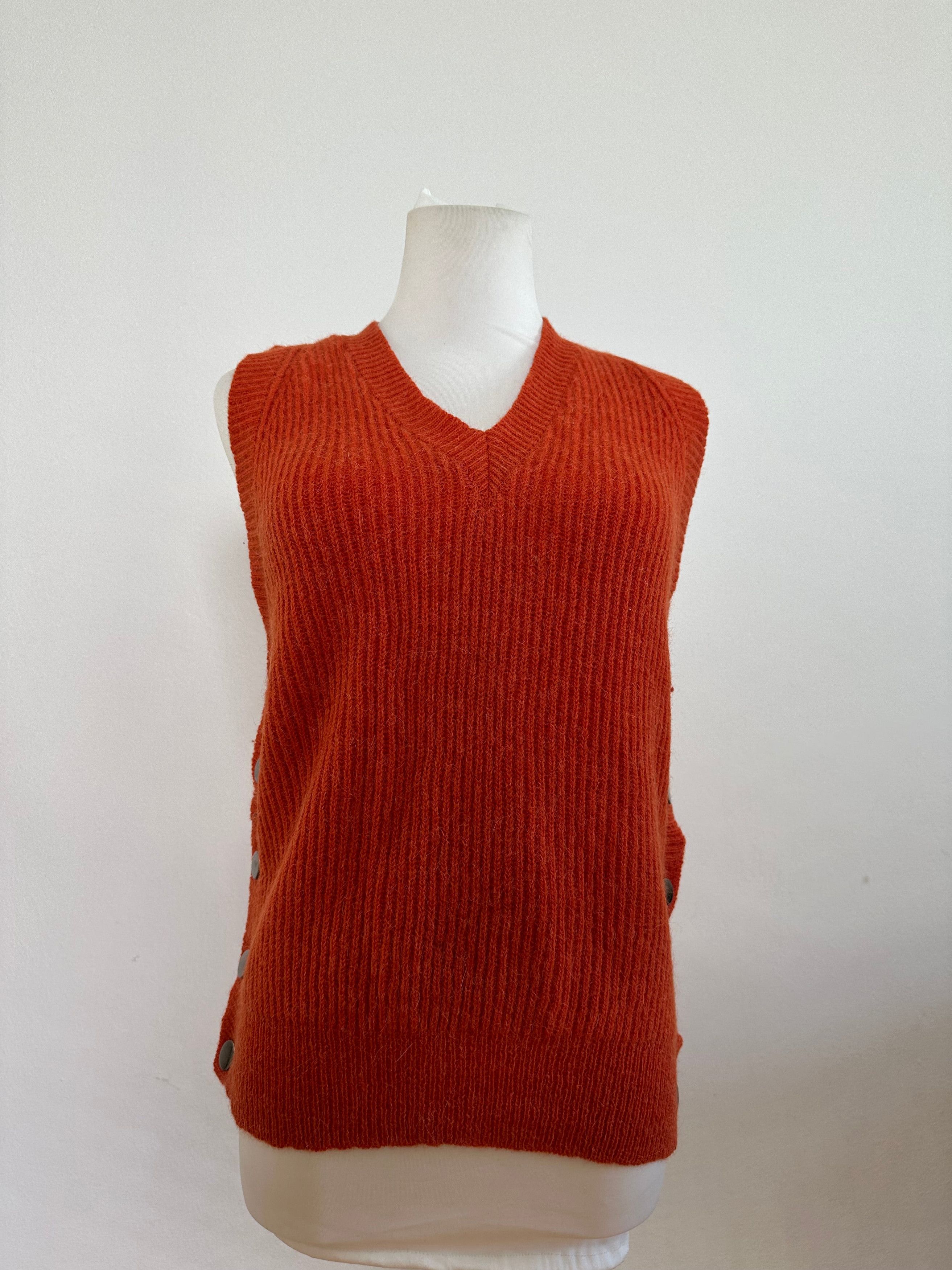 Chloe Vintage Wool Sweater Vest Vibrant Size L / US 10 / IT 46 - 2 Thumbnail