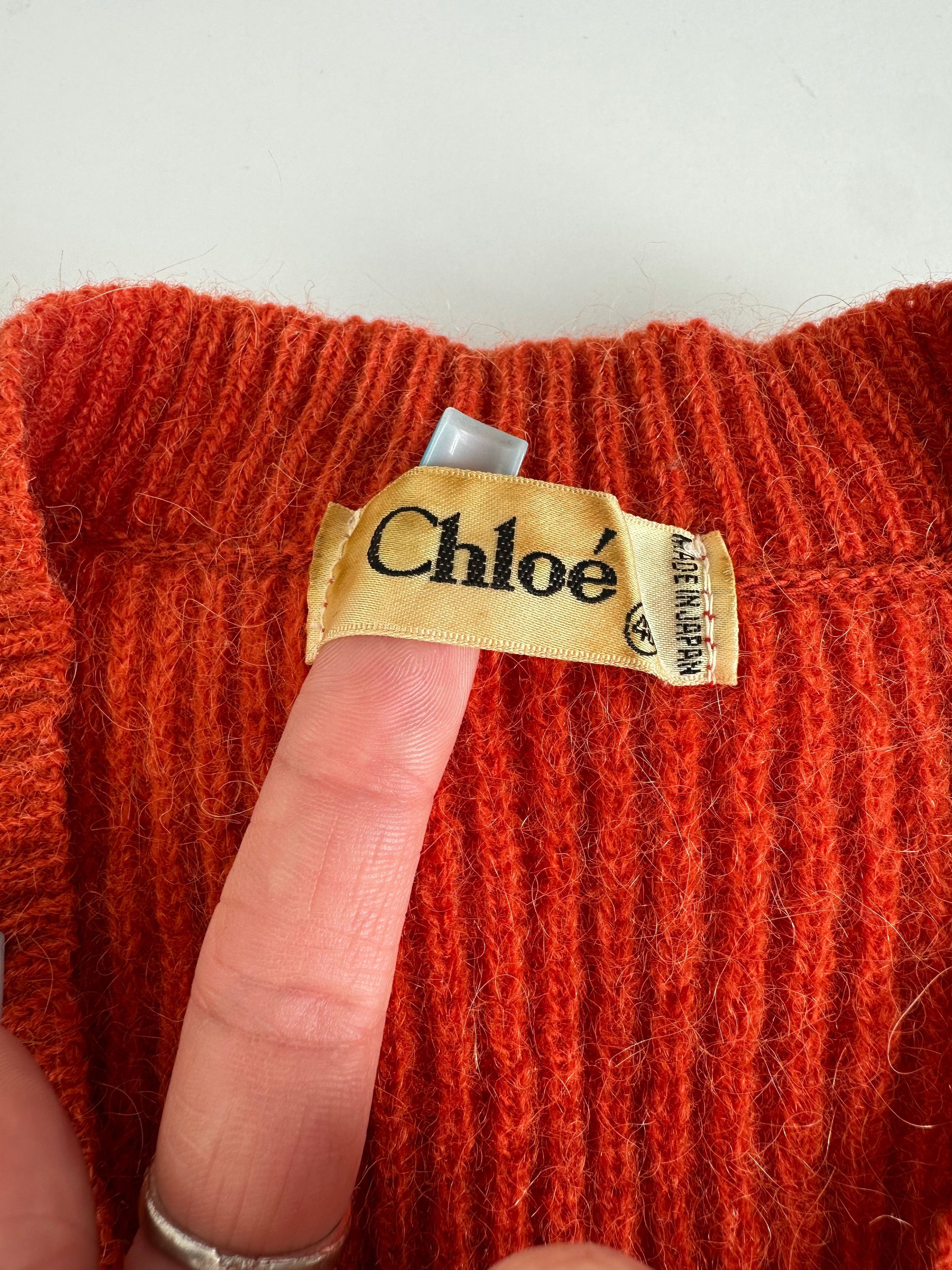 Chloe Vintage Wool Sweater Vest Vibrant Size L / US 10 / IT 46 - 6 Thumbnail
