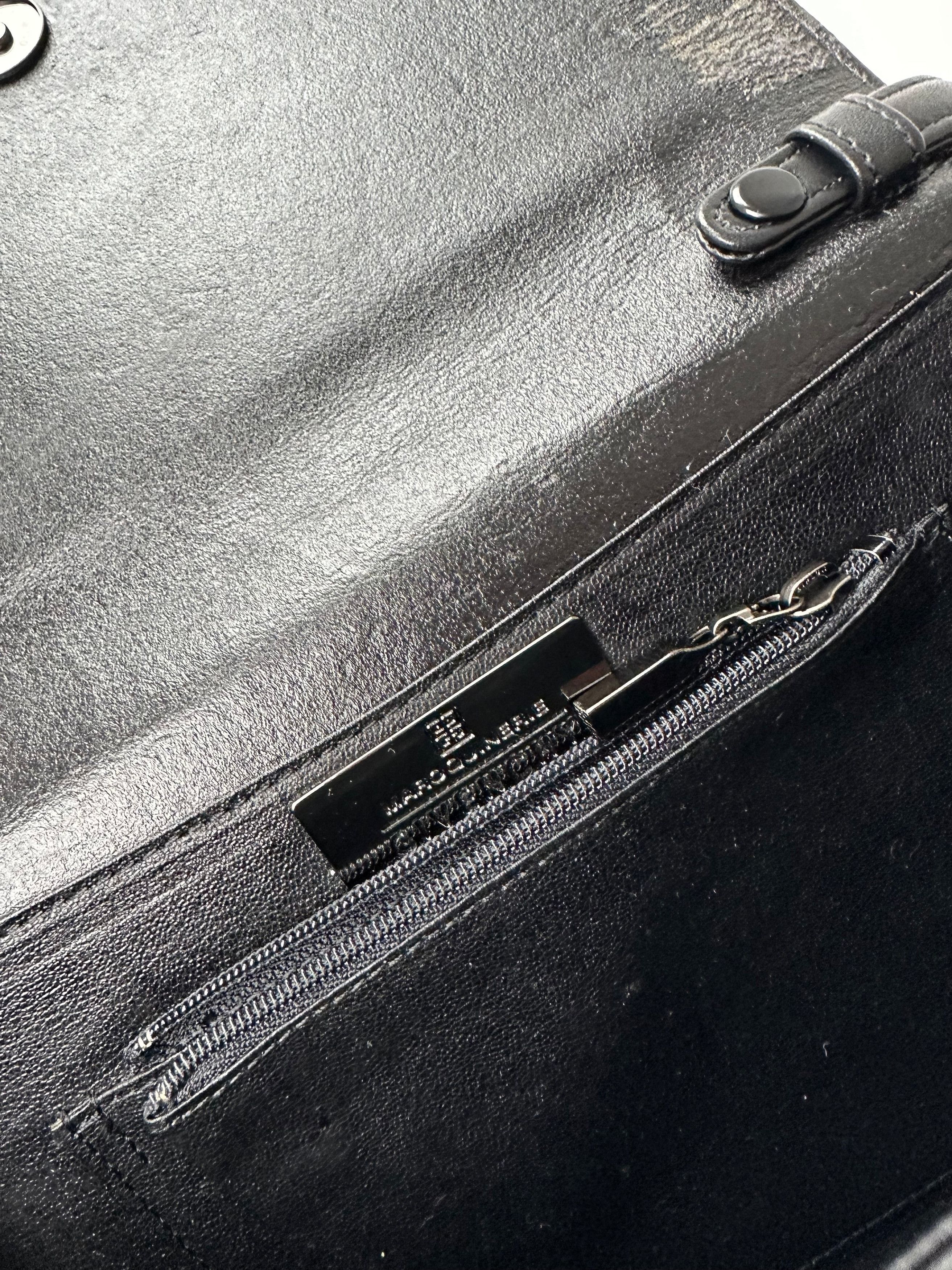 Givenchy Vintage Leather Shoulder Bag Y2K Black Silver Size ONE SIZE - 4 Thumbnail