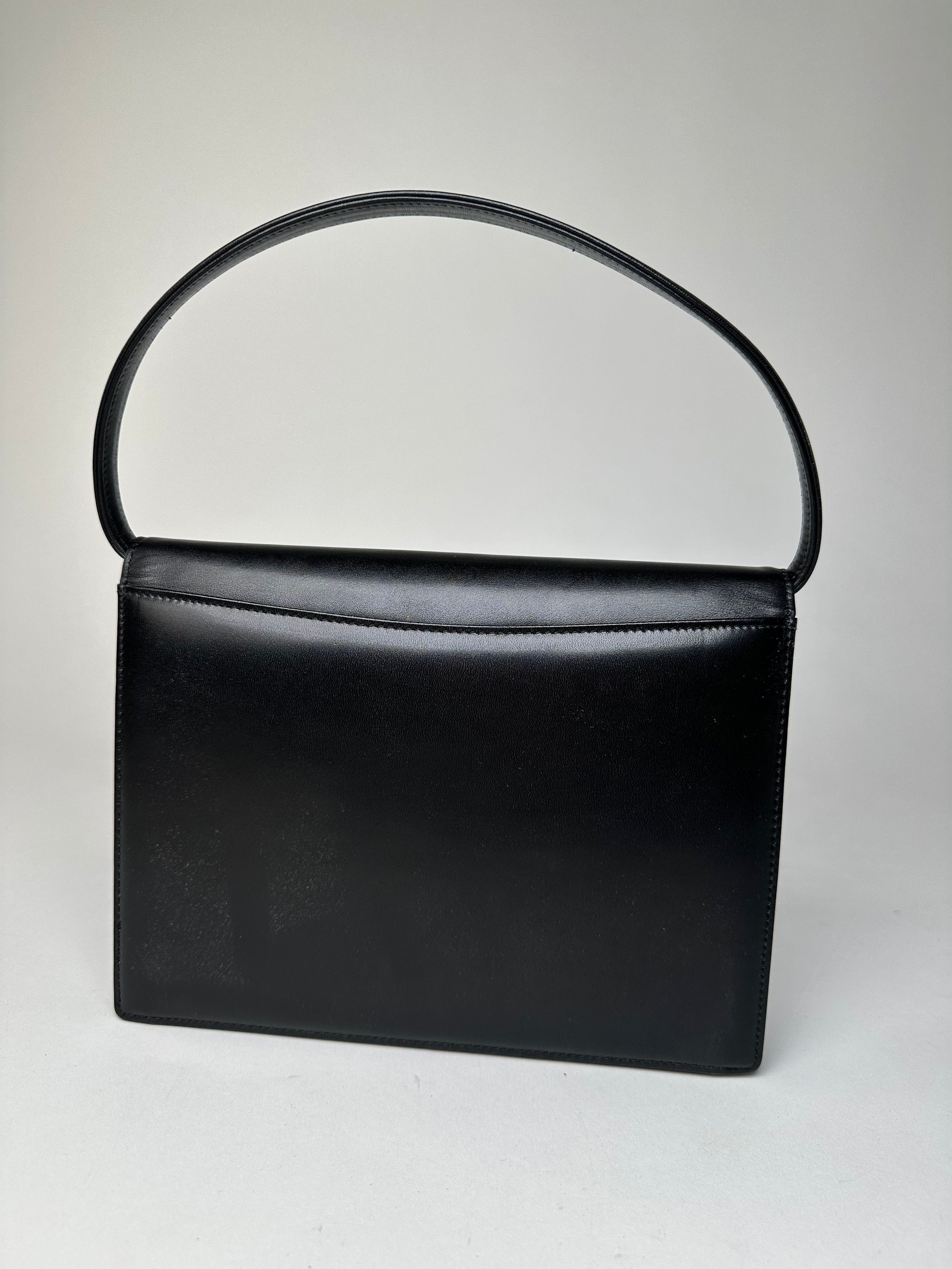 Givenchy Vintage Leather Shoulder Bag Y2K Black Silver Size ONE SIZE - 2 Thumbnail