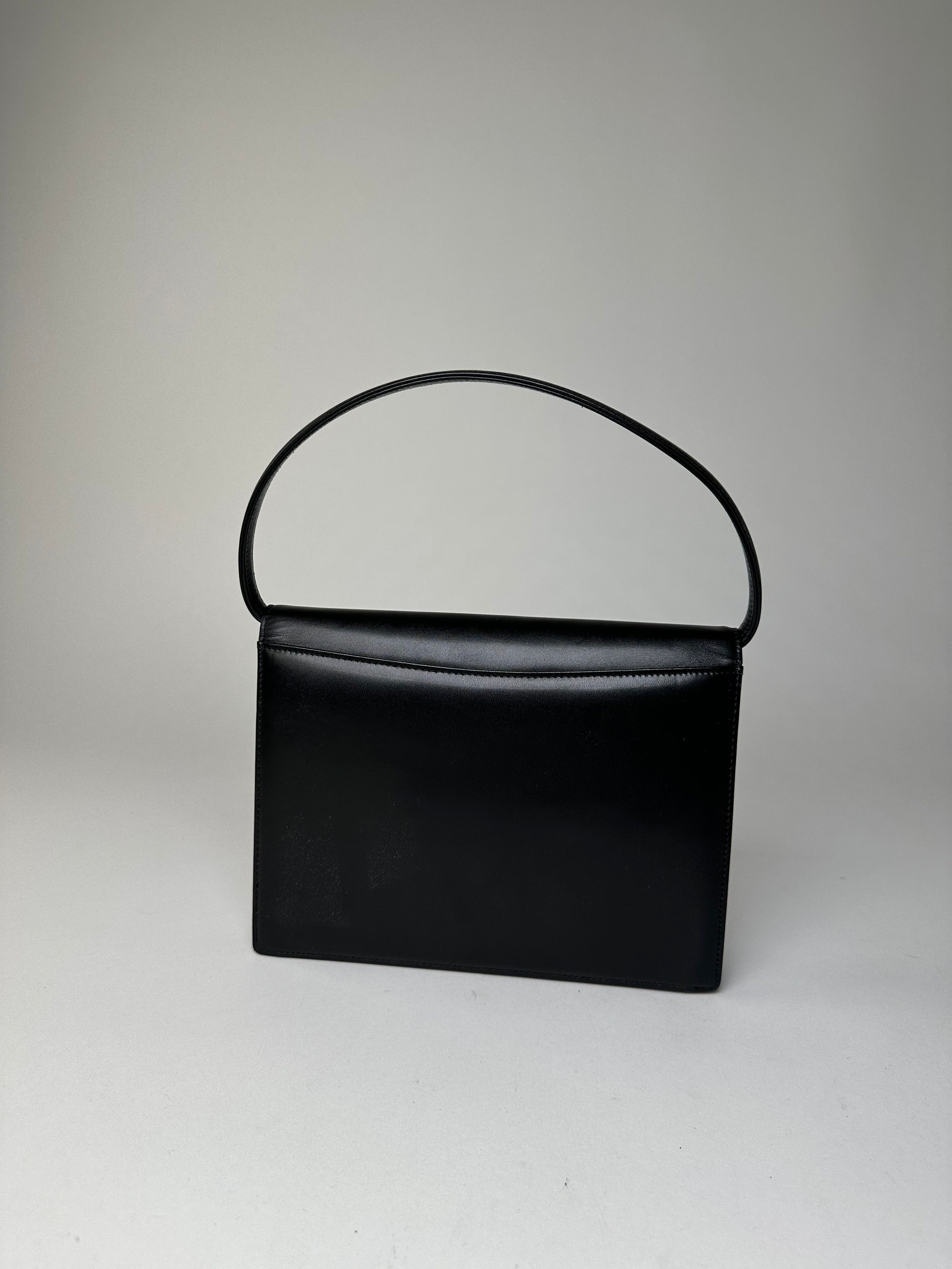 Givenchy Vintage Leather Shoulder Bag Y2K Black Silver Size ONE SIZE - 7 Thumbnail