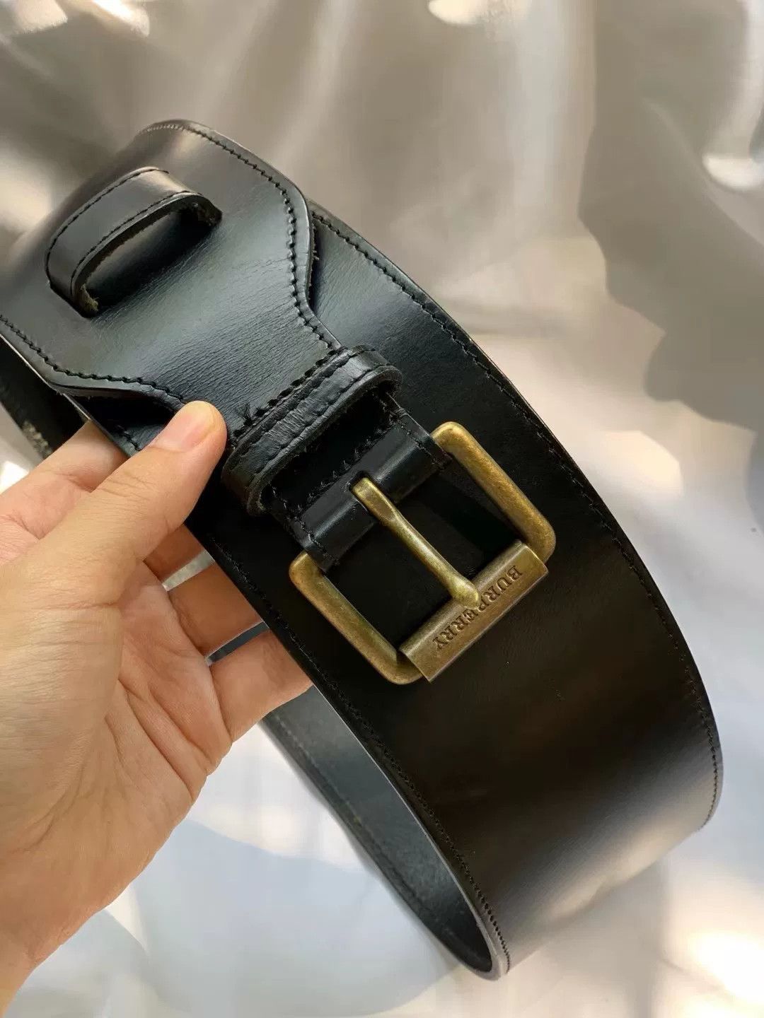 Burberry Burberry Vintage Leather Belt Size ONE SIZE - 4 Thumbnail