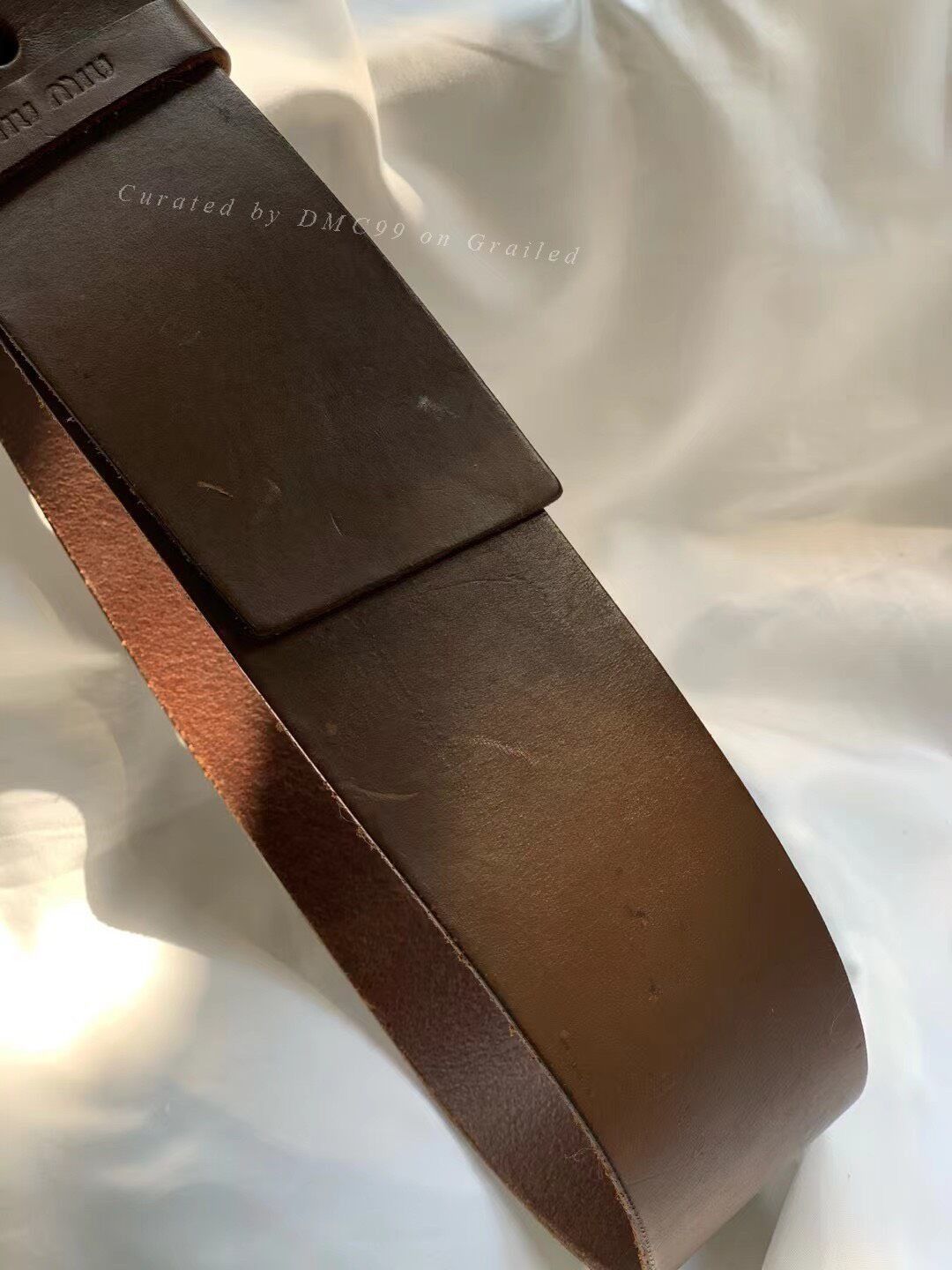 Miu Miu Vintage Miu Miu Leather Belt Size ONE SIZE - 7 Thumbnail