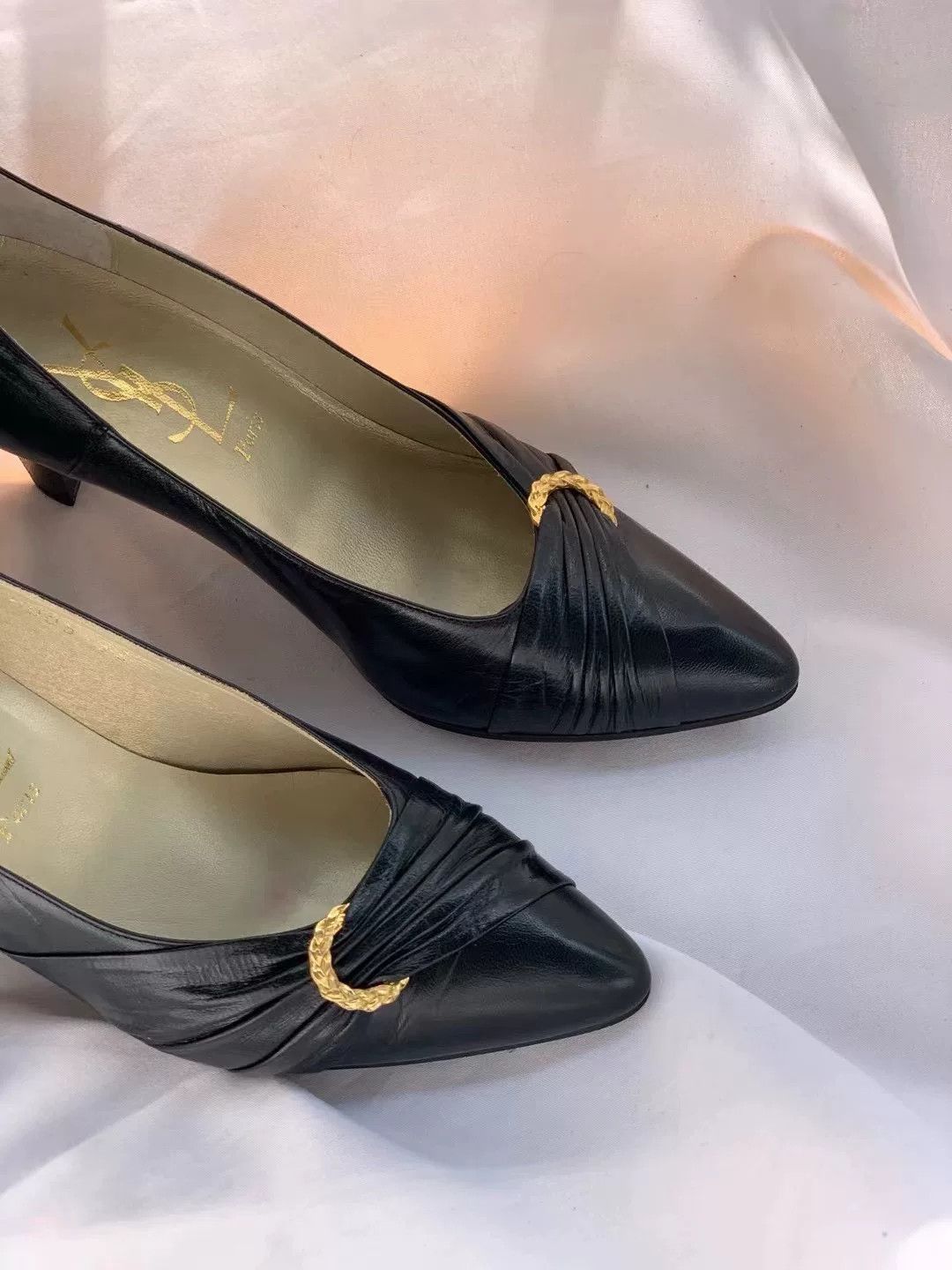 Yves Saint Laurent Vintage YSL Women's Shoes Size US 4 / IT 34 - 3 Thumbnail