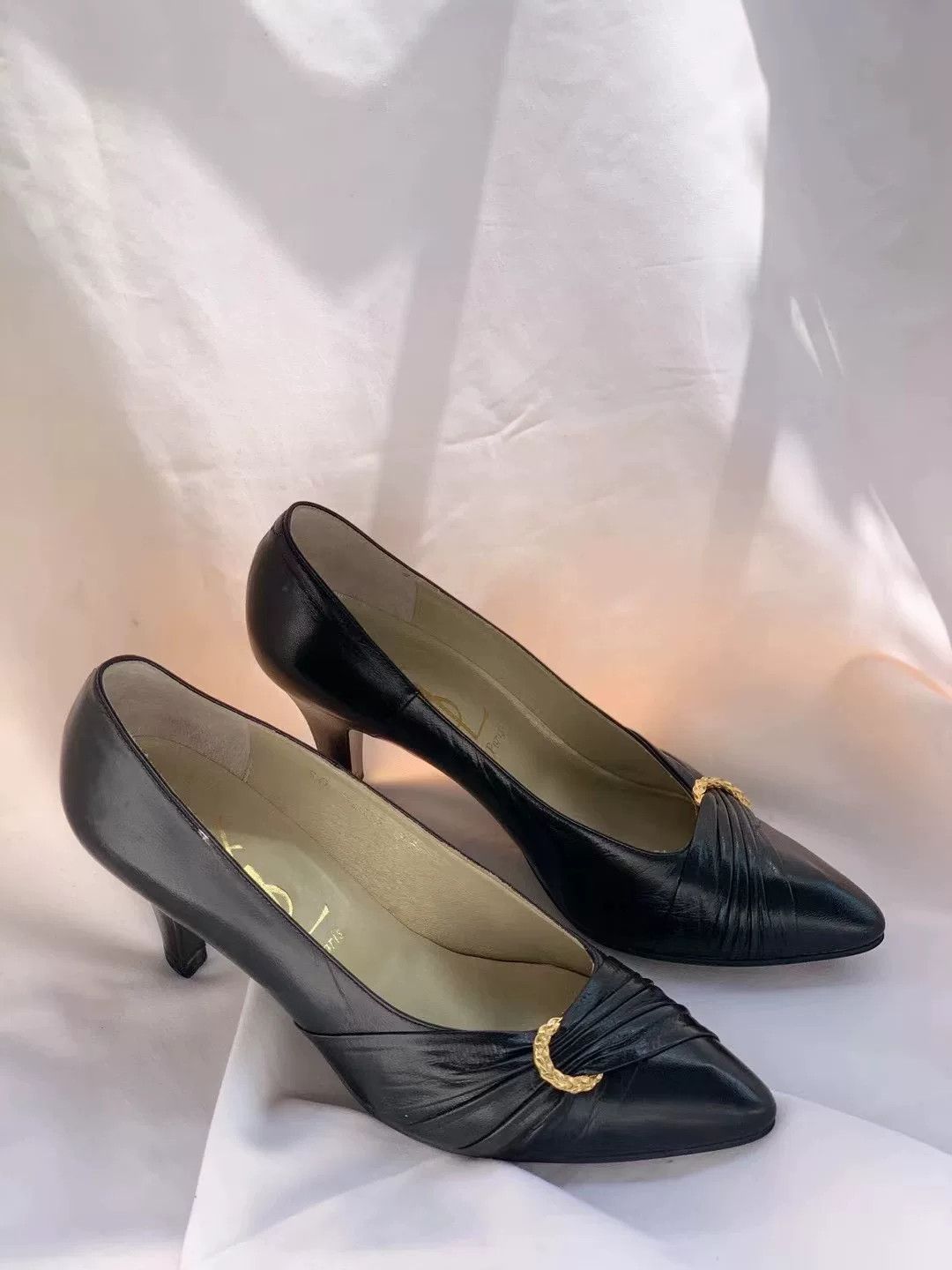Yves Saint Laurent Vintage YSL Women's Shoes Size US 4 / IT 34 - 2 Thumbnail