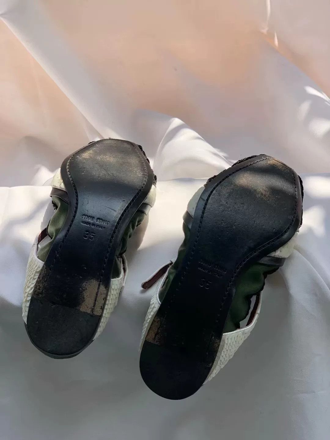 Miu Miu Miu Miu Sequin Flat Ballet Shoes Size US 4 / IT 34 - 4 Thumbnail