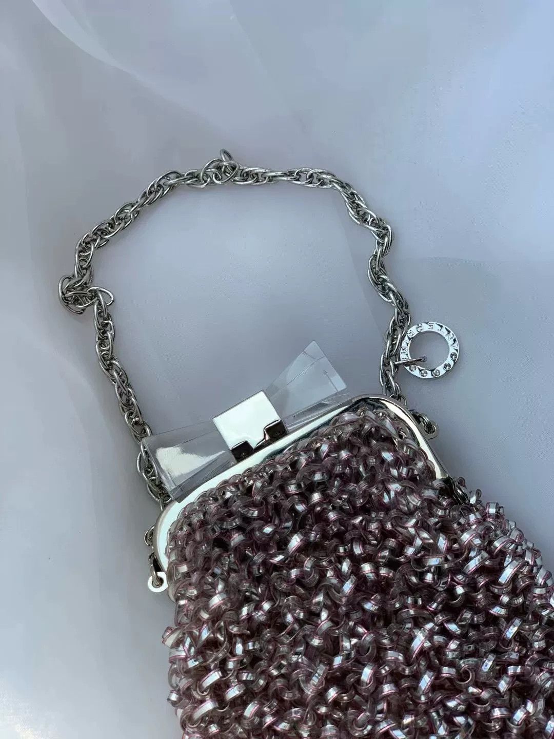 ANTEPRIMA Anteprima Pink Bow Clasp Small Coin Purse Size ONE SIZE - 4 Thumbnail