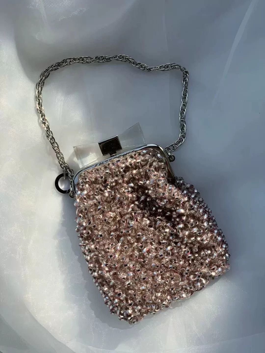 ANTEPRIMA Anteprima Pink Bow Clasp Small Coin Purse Size ONE SIZE - 8 Thumbnail
