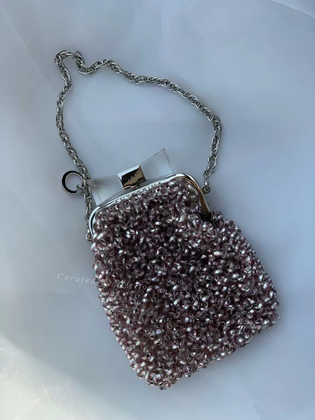 ANTEPRIMA Anteprima Pink Bow Clasp Small Coin Purse Size ONE SIZE - 2 Thumbnail