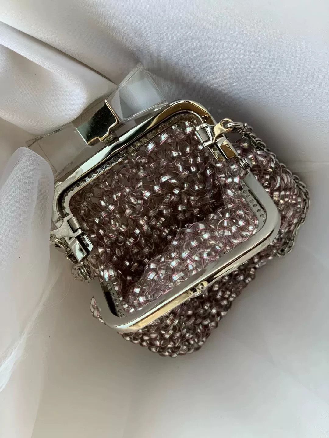 ANTEPRIMA Anteprima Pink Bow Clasp Small Coin Purse Size ONE SIZE - 9 Thumbnail