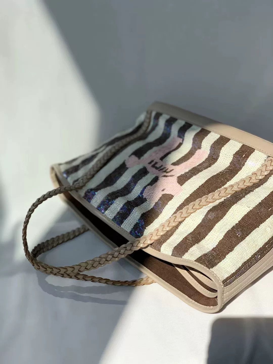 Vintage Mimi Pinson Vintage Striped Handbag Size ONE SIZE - 3 Thumbnail
