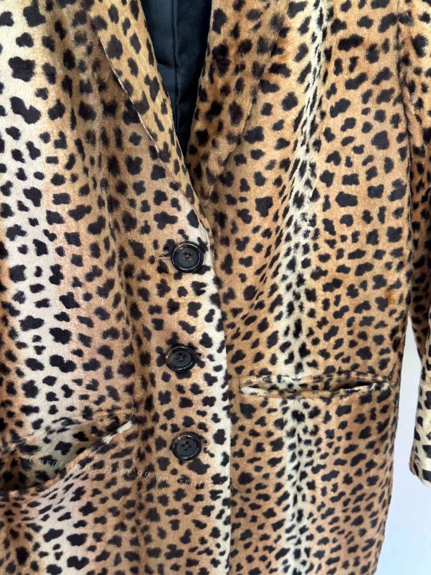 Decky Deicy Vintage Leopard Fur Coat Size XS / US 0-2 / IT 36-38 - 3 Thumbnail