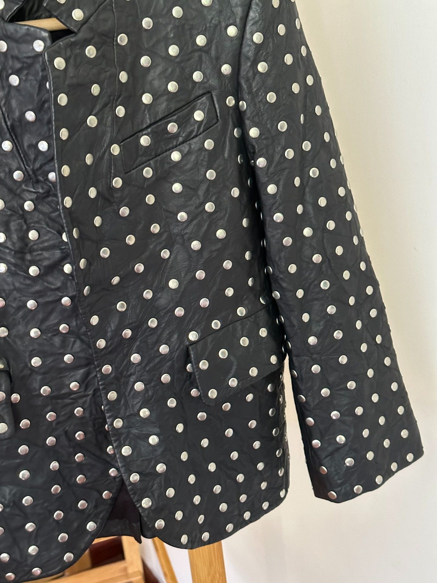 Zadig & Voltaire Zadig Voltaire Rivet Sheepskin Leather Jacket Size XS / US 0-2 / IT 36-38 - 5 Thumbnail