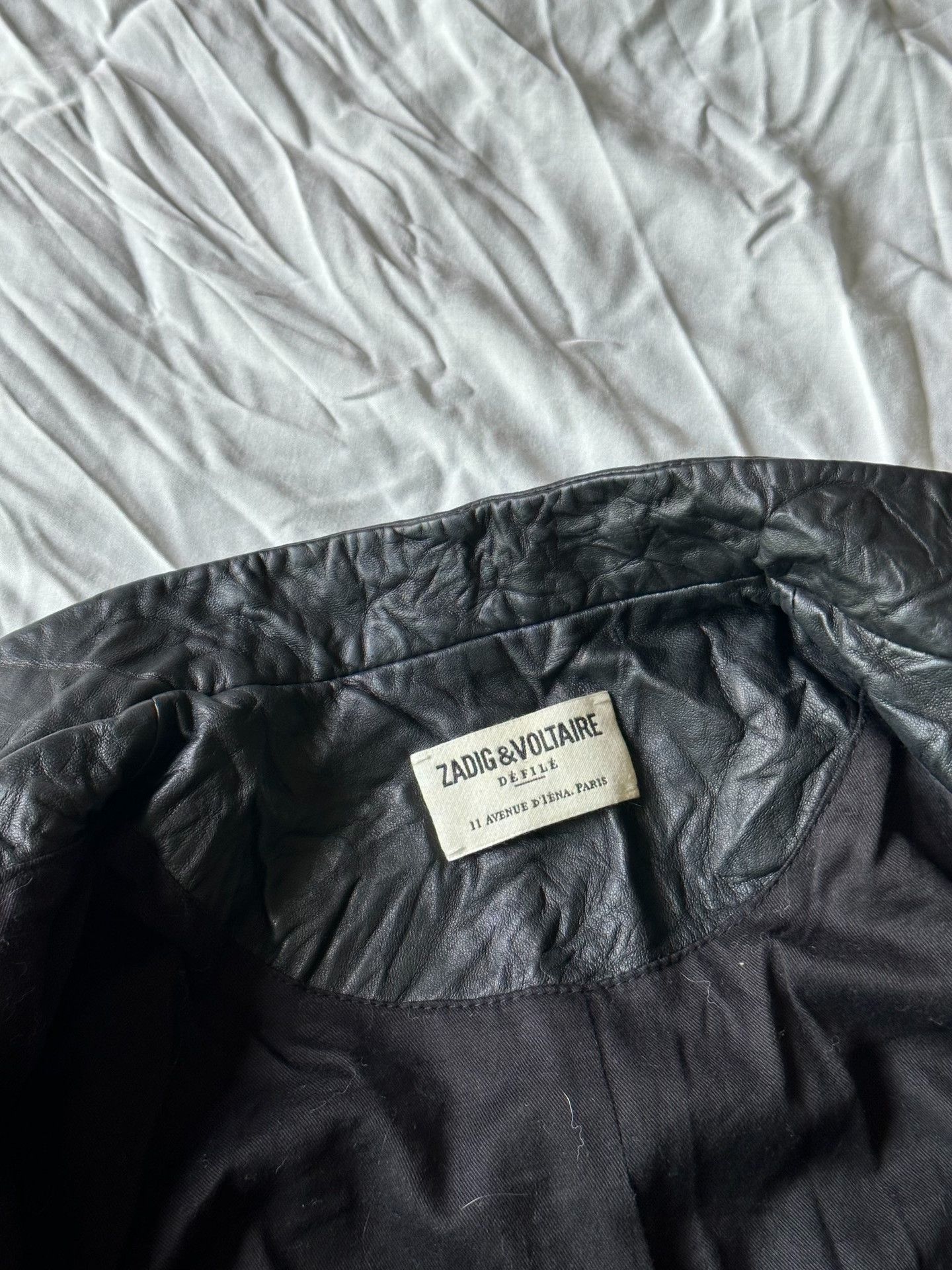 Zadig & Voltaire Zadig Voltaire Rivet Sheepskin Leather Jacket Size XS / US 0-2 / IT 36-38 - 9 Thumbnail