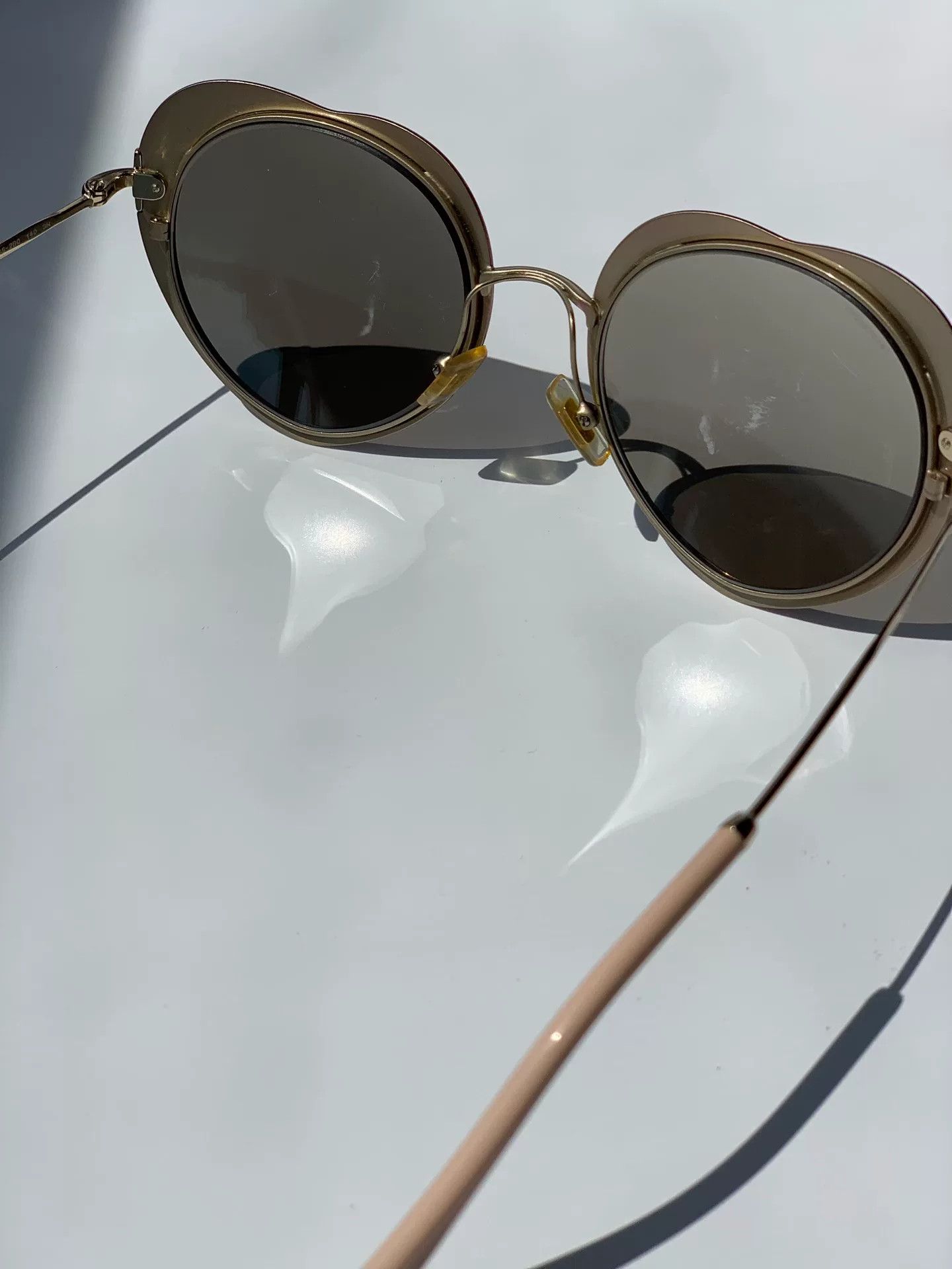 Miu Miu Miumiu Round Frame Sunglasses Size ONE SIZE - 7 Thumbnail