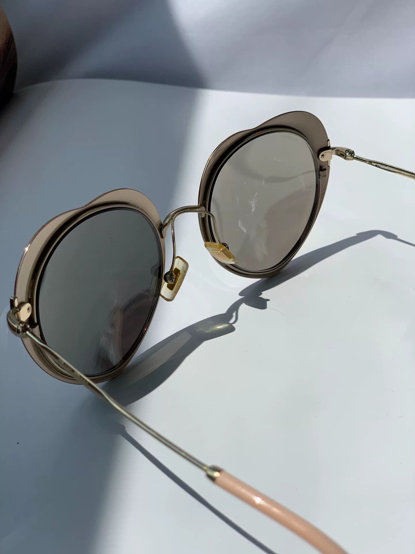 Miu Miu Miumiu Round Frame Sunglasses Size ONE SIZE - 6 Thumbnail