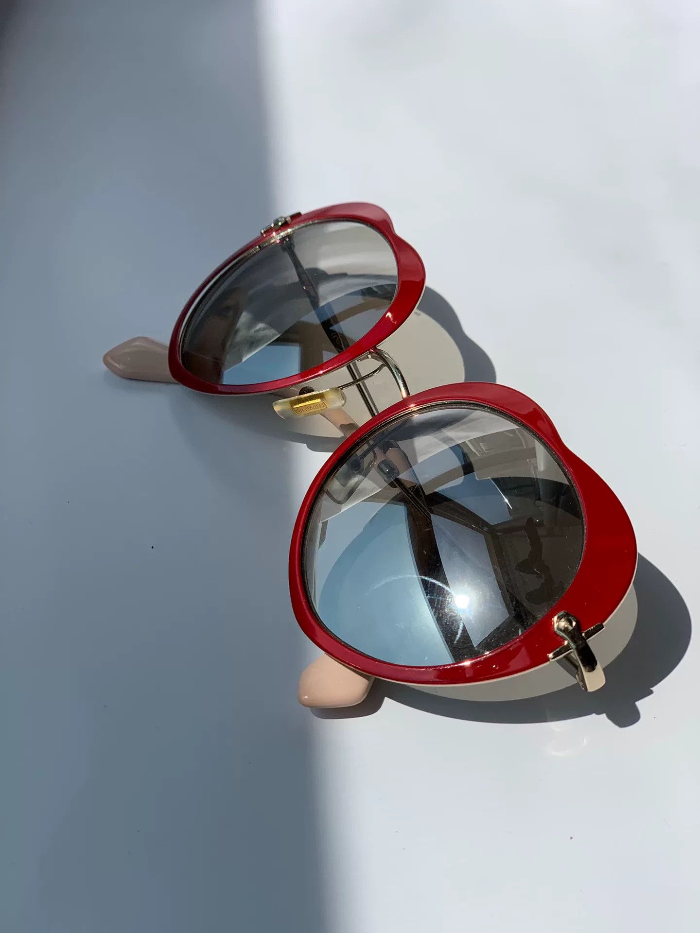 Miu Miu Miumiu Round Frame Sunglasses Size ONE SIZE - 4 Thumbnail