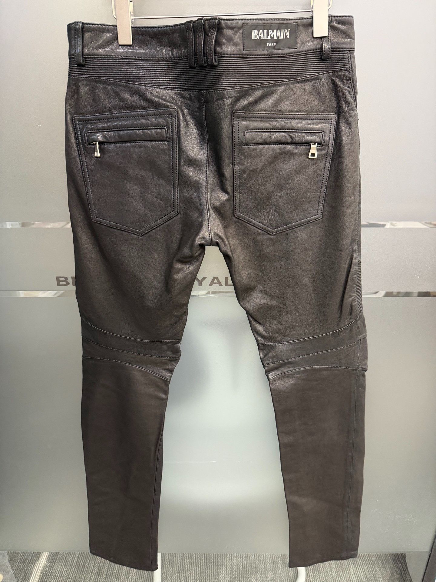 Balmain Balmain Biker Sheepskin Leather Pants Size US 32 / EU 48 - 3 Thumbnail