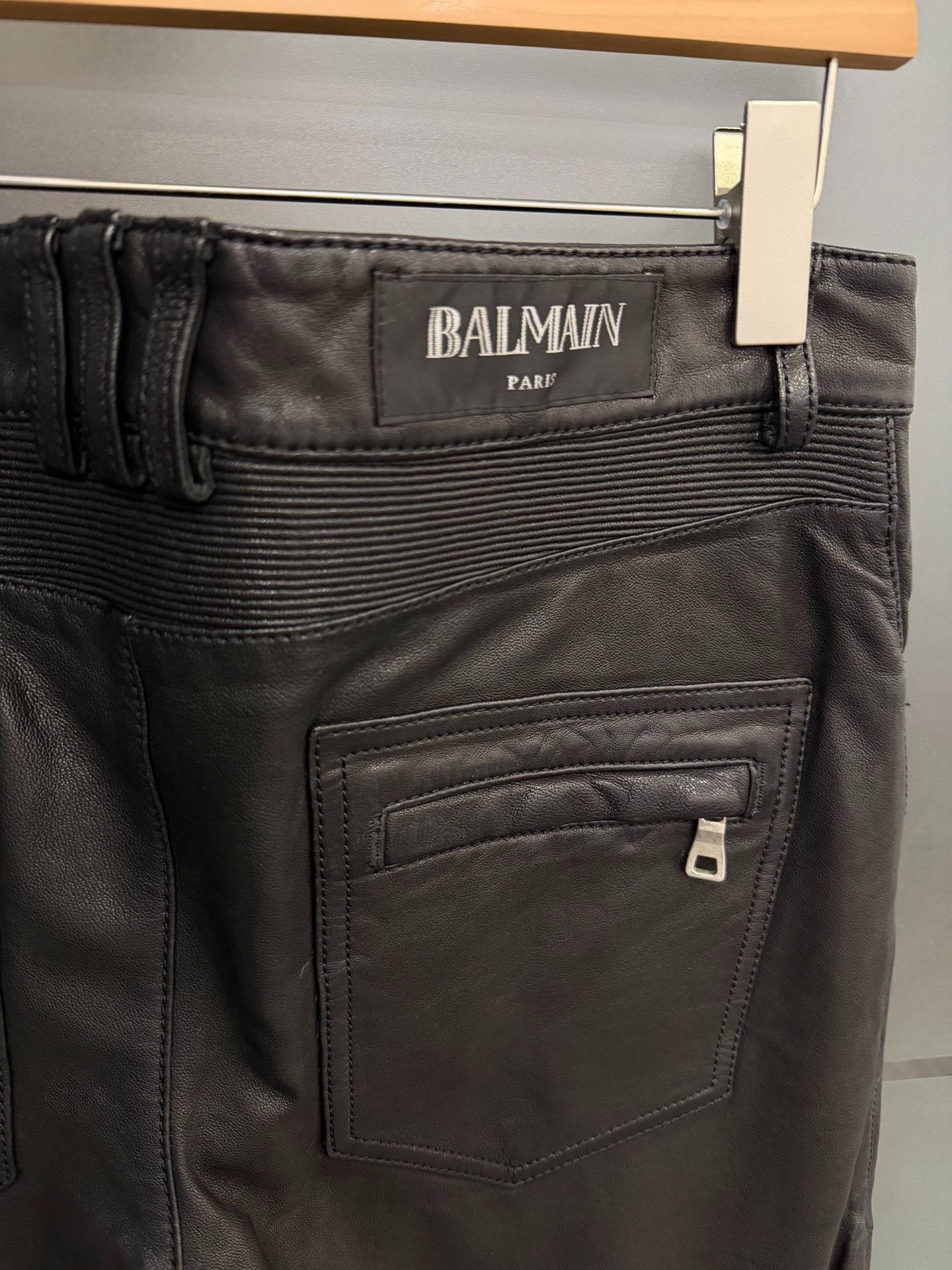Balmain Balmain Biker Sheepskin Leather Pants Size US 32 / EU 48 - 5 Thumbnail