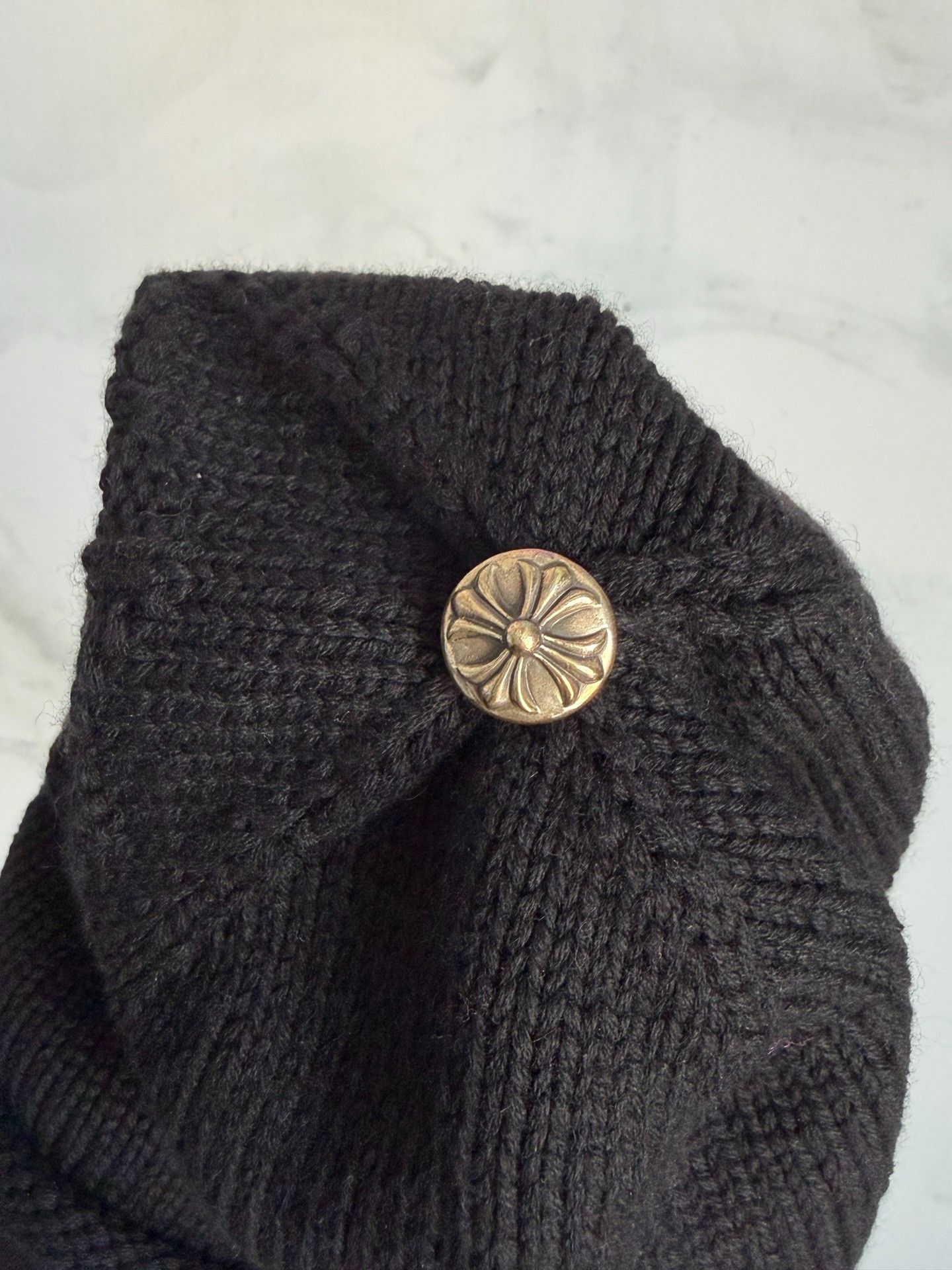 Chrome Hearts Chrome Hearts Knit Cross Beanie Mask Size ONE SIZE - 3 Thumbnail