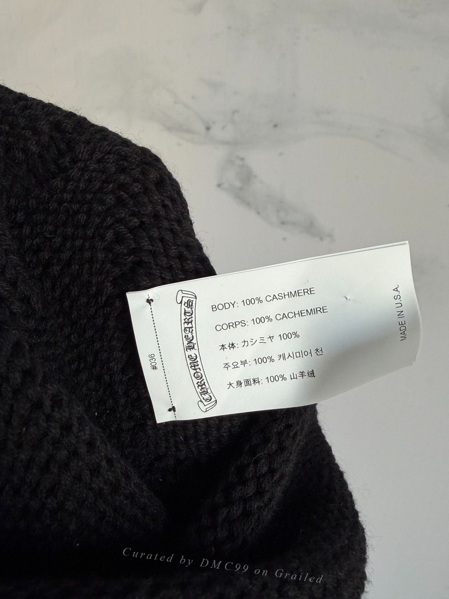Chrome Hearts Chrome Hearts Knit Cross Beanie Mask Size ONE SIZE - 4 Thumbnail