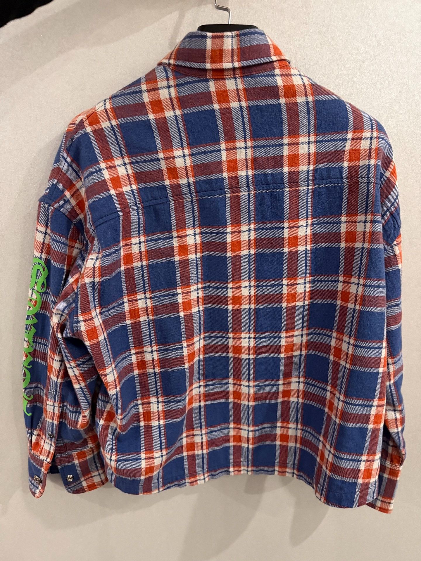 Chrome Hearts Chrome Hearts Plaid Sanskrit Shirt Size L / US 10 / IT 46 - 2 Thumbnail