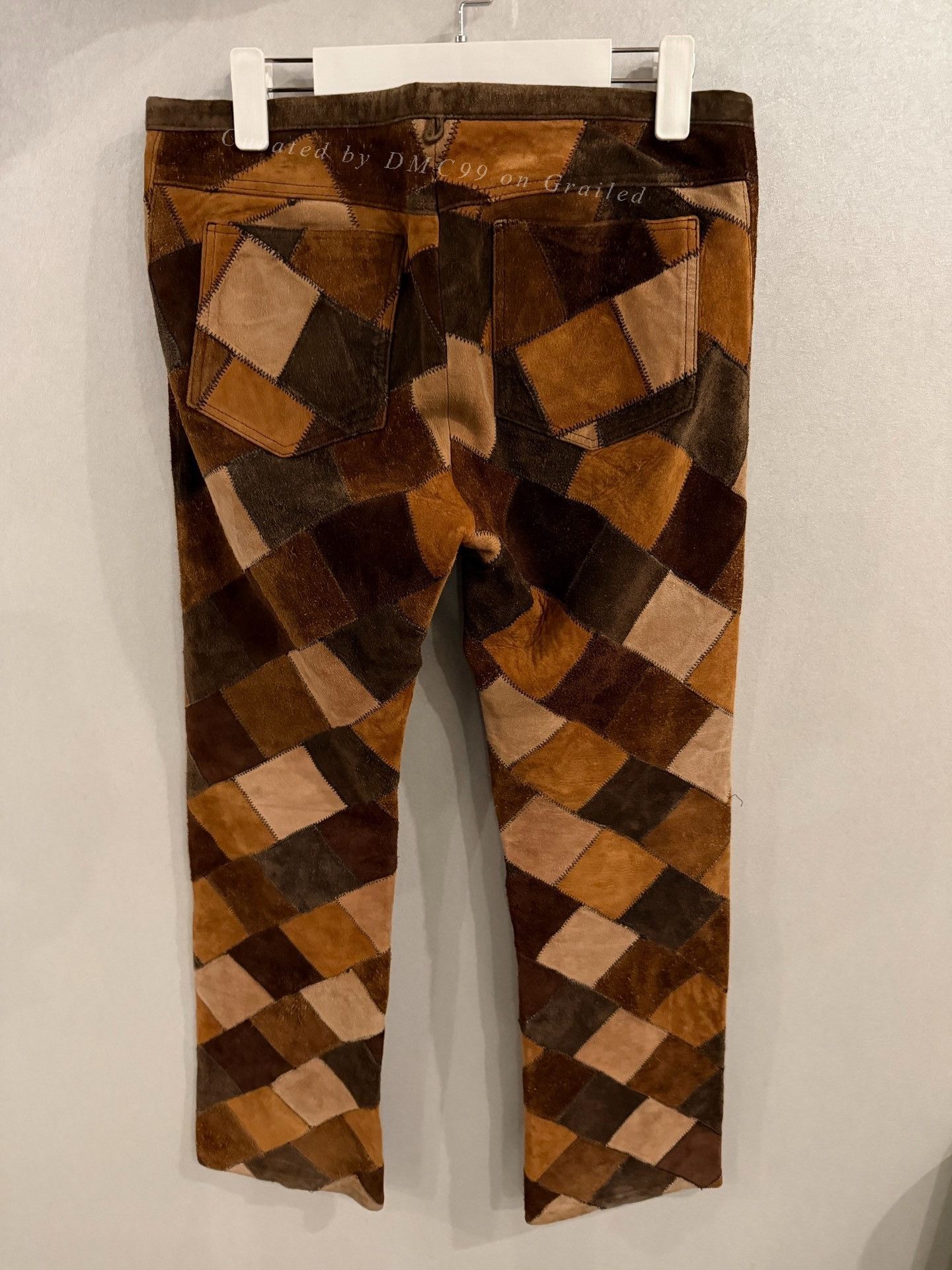 Chrome Hearts Chrome Hearts Brown Flame Leather Pants Size US 30 / EU 46 - 2 Thumbnail