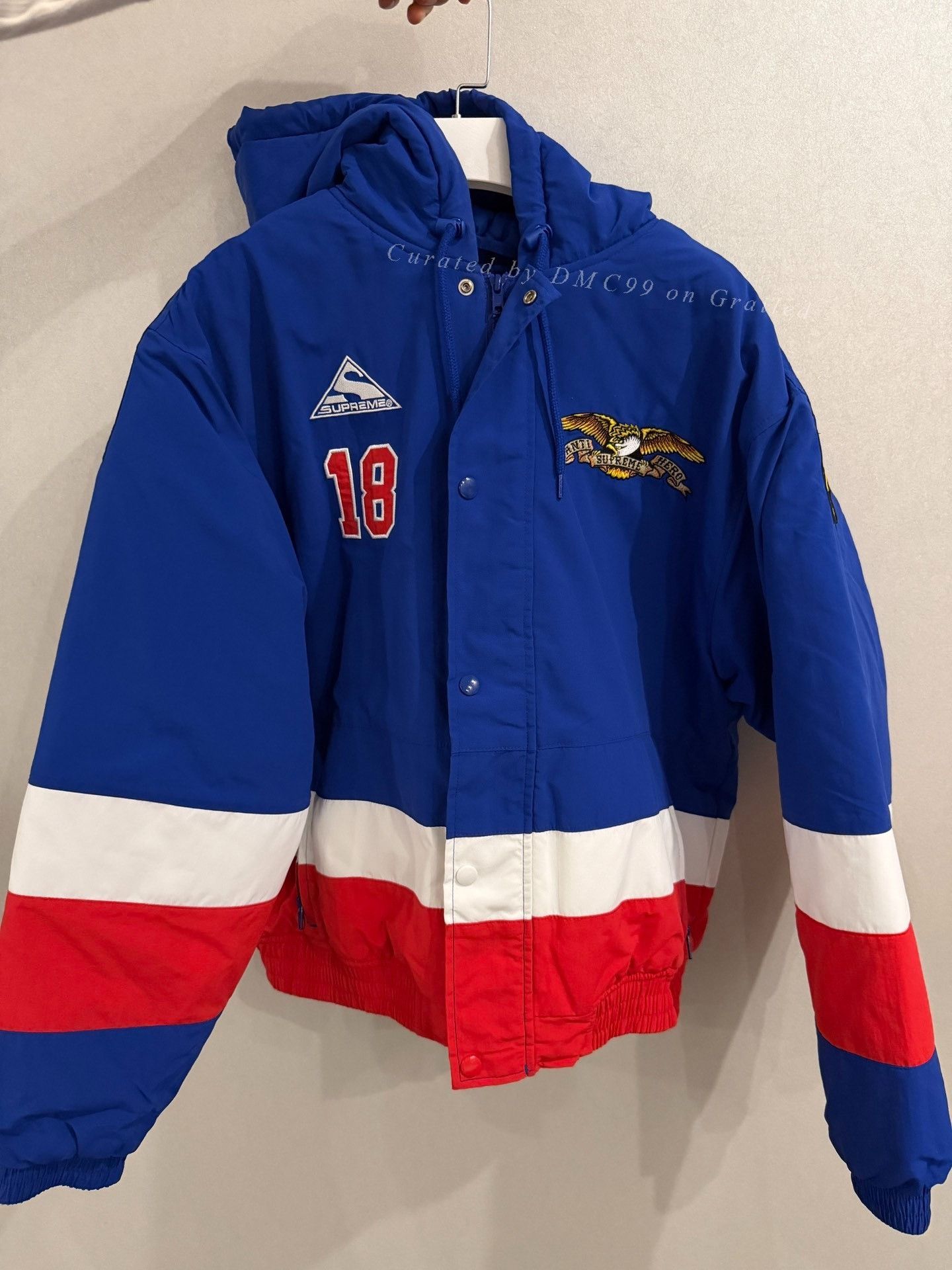Supreme Supreme x Antihero Eagle Hooded Jacket Size US S / EU 44-46 / 1 - 2 Thumbnail
