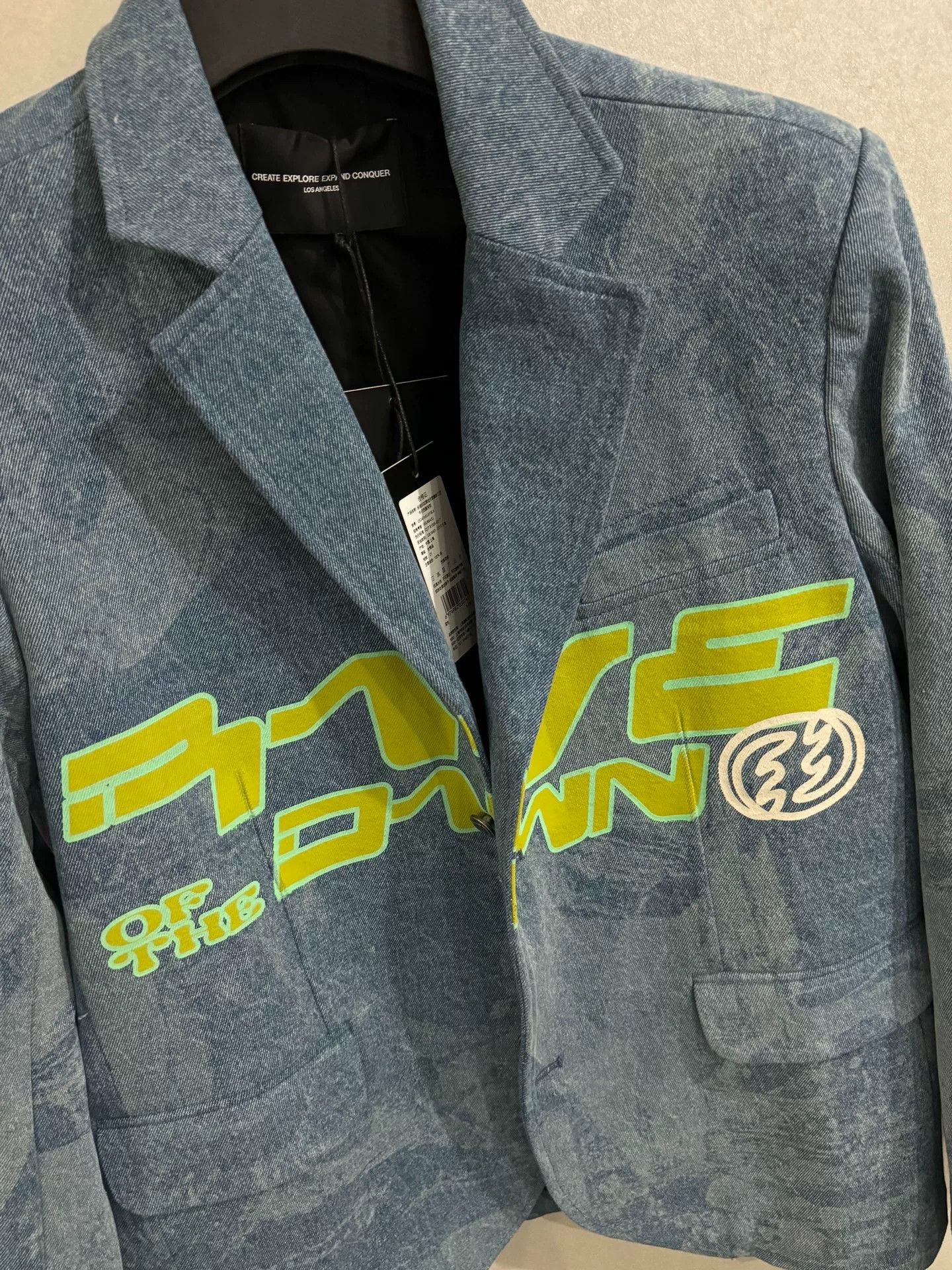 CEJ CEEC Laser Denim Print Blazer Size US S / EU 44-46 / 1 - 3 Thumbnail