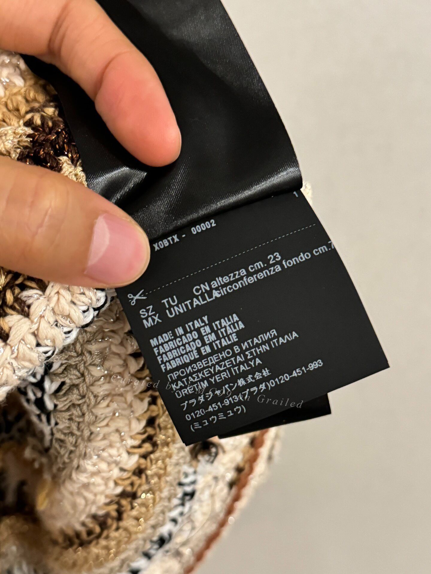 Miu Miu Miumiu Gold Woven Bucket Hat Size ONE SIZE - 5 Thumbnail
