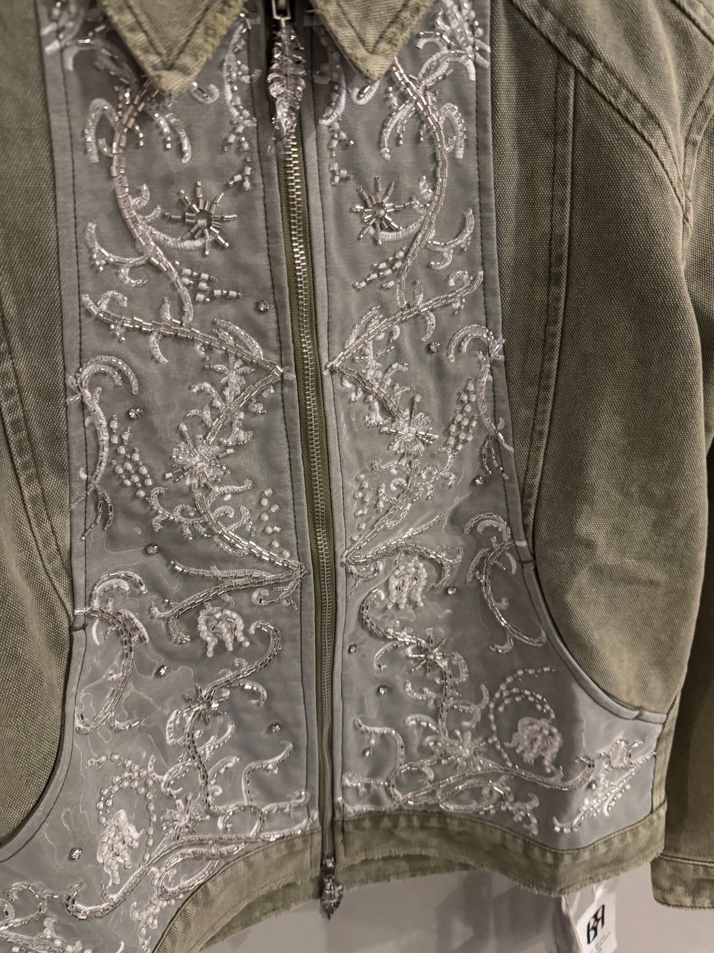 Vintage BORC Hand-Sewn Stud Embroidery Utility Jacket Size S / US 4 / IT 40 - 4 Thumbnail