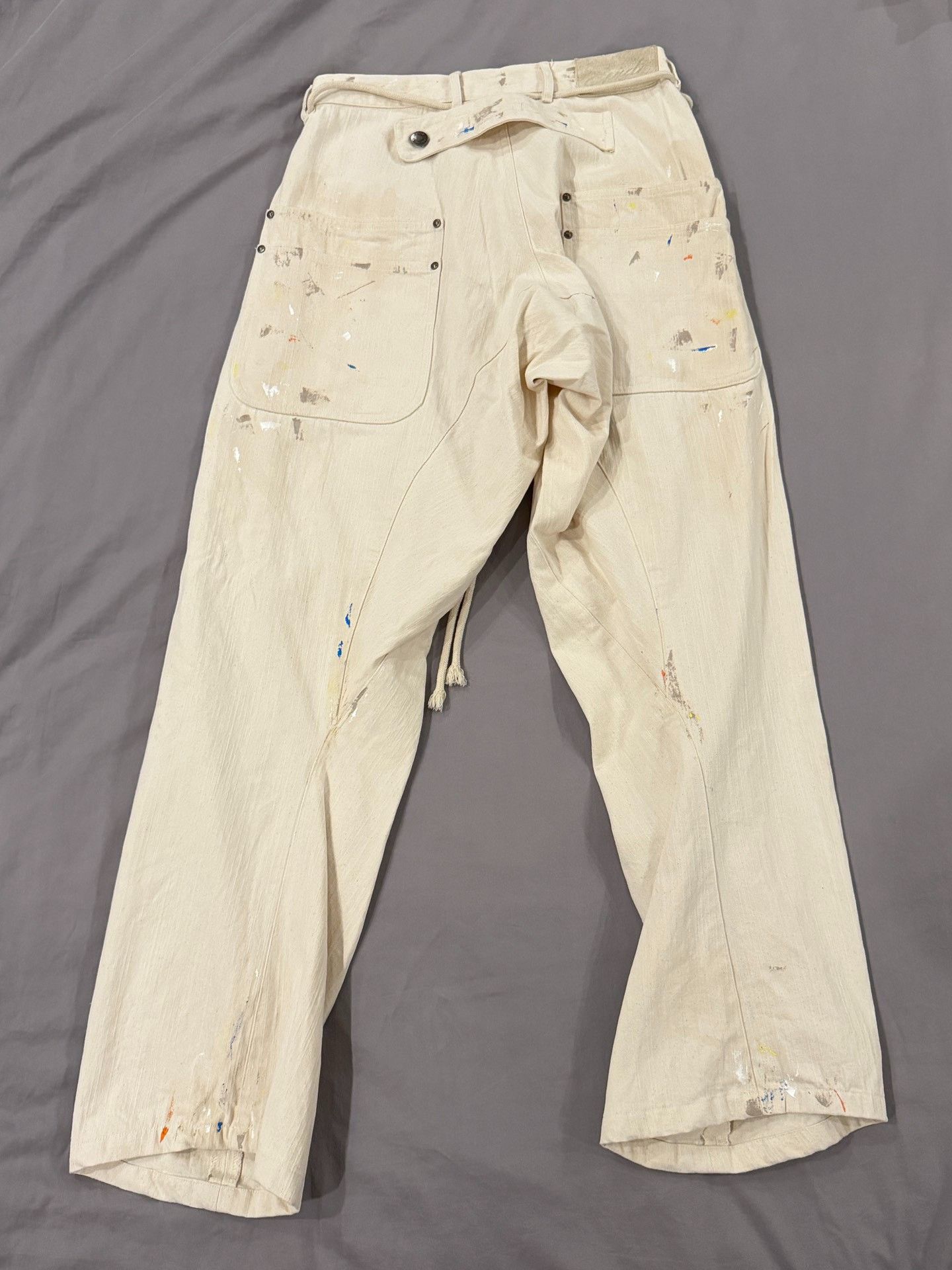 Vintage Epide Splash Ink Painter Pants Size 38" / US 16 / IT 52 - 2 Thumbnail