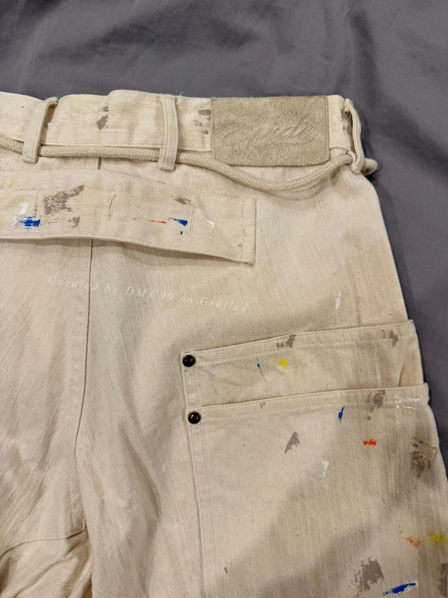 Vintage Epide Splash Ink Painter Pants Size 38" / US 16 / IT 52 - 4 Thumbnail