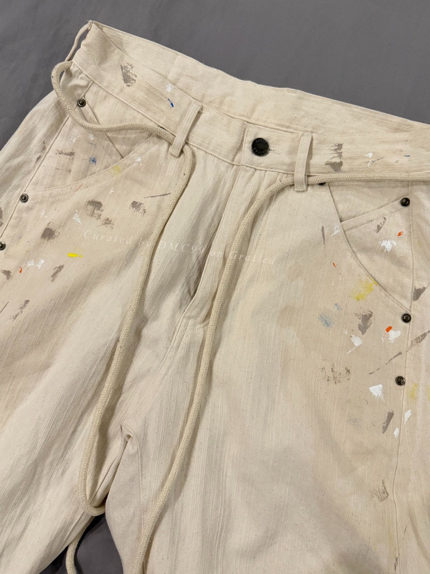 Vintage Epide Splash Ink Painter Pants Size 38" / US 16 / IT 52 - 3 Thumbnail