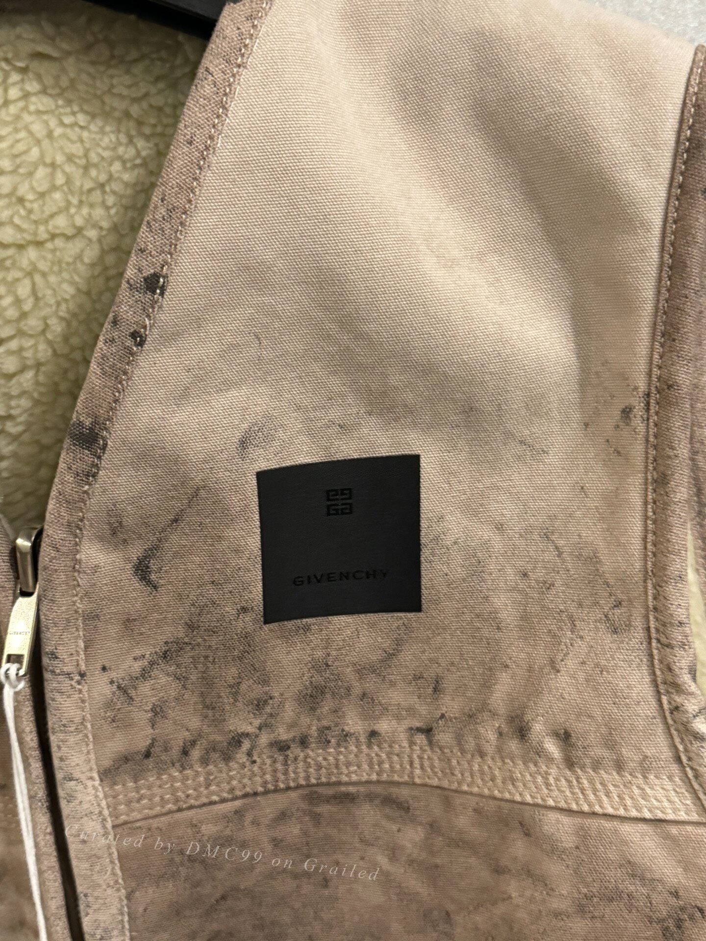 Givenchy Givenchy Distressed Mud-Dyed Lamb Fur Vest Size US L / EU 52-54 / 3 - 3 Thumbnail