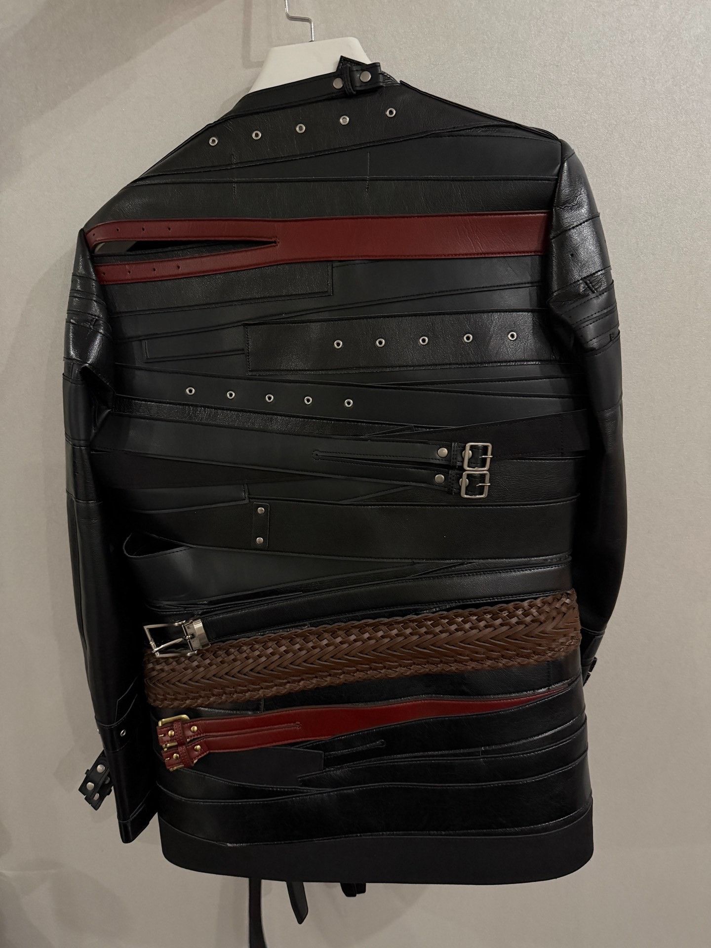 Junya Watanabe Junya Watanabe Leather Jacket with Belt Size US M / EU 48-50 / 2 - 2 Thumbnail
